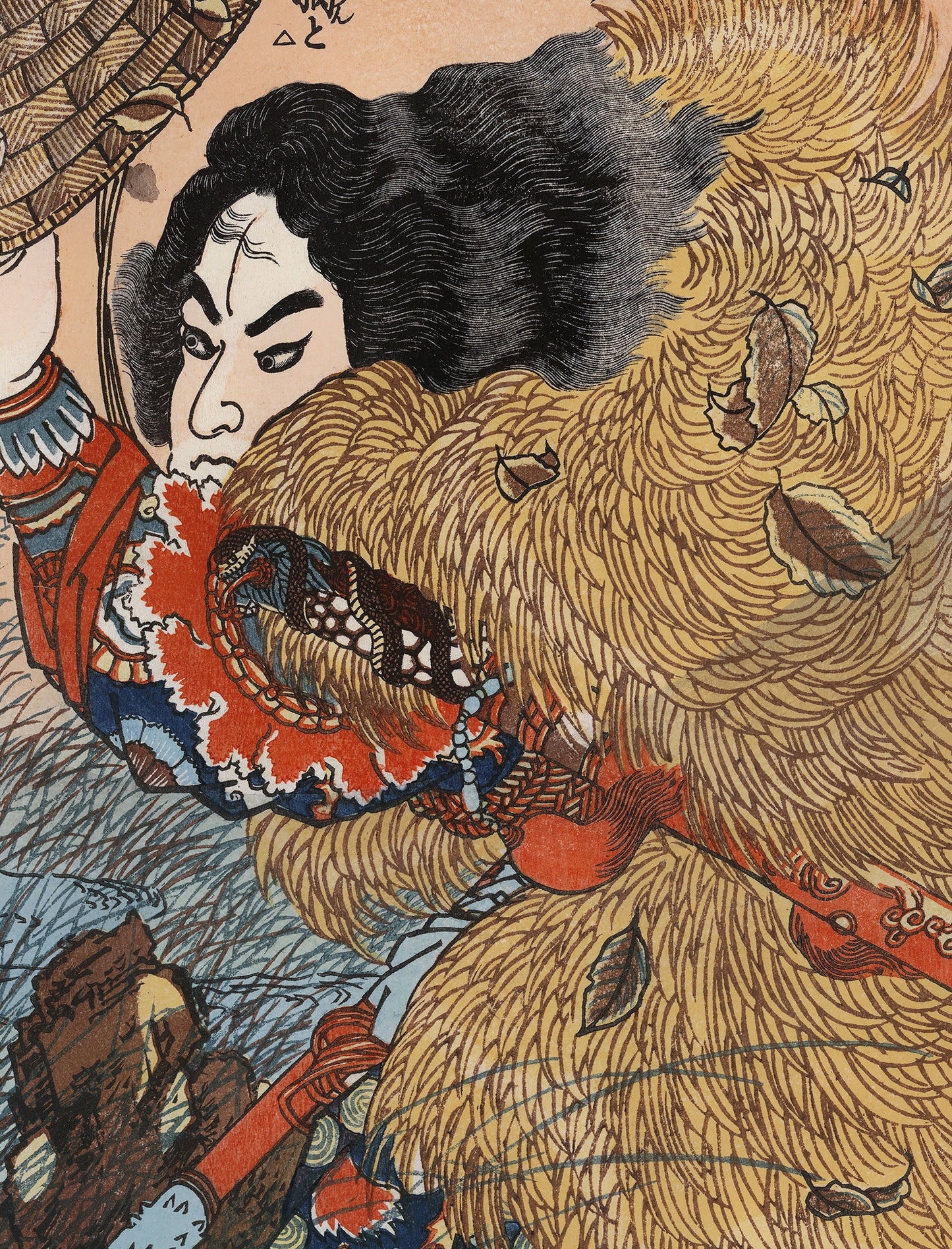 Japanese Print Suikoden - Japanese Warrior Poster (No Frame)