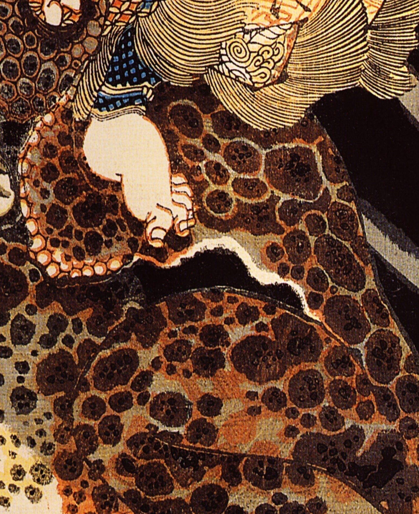 Tenjiku Tokubei 1850 "Toad Of Fire" Utagawa Kuniyoshi Poster Toad Sage Japanese Print (No Frame)