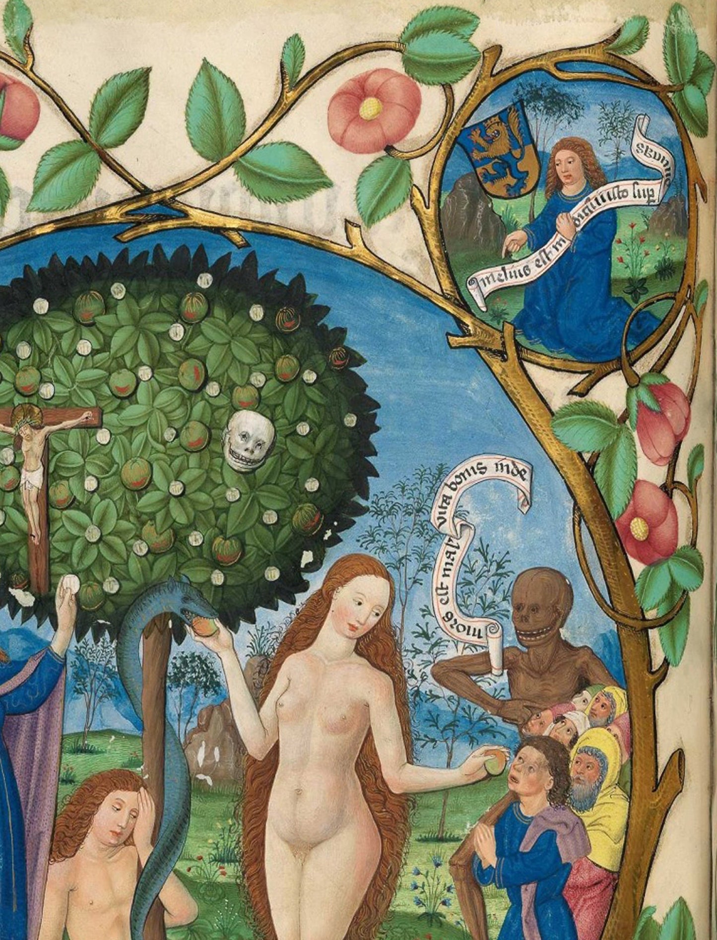 Tree of Life and Death Flanked by Eve and Mary-Ecclesia (Poster, No Frame)