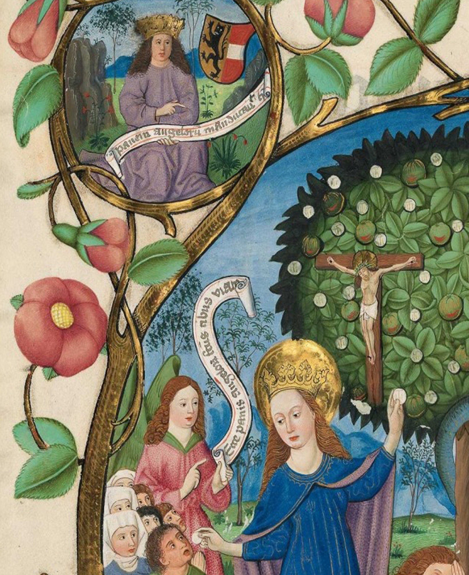 Tree of Life and Death Flanked by Eve and Mary-Ecclesia (Poster, No Frame)