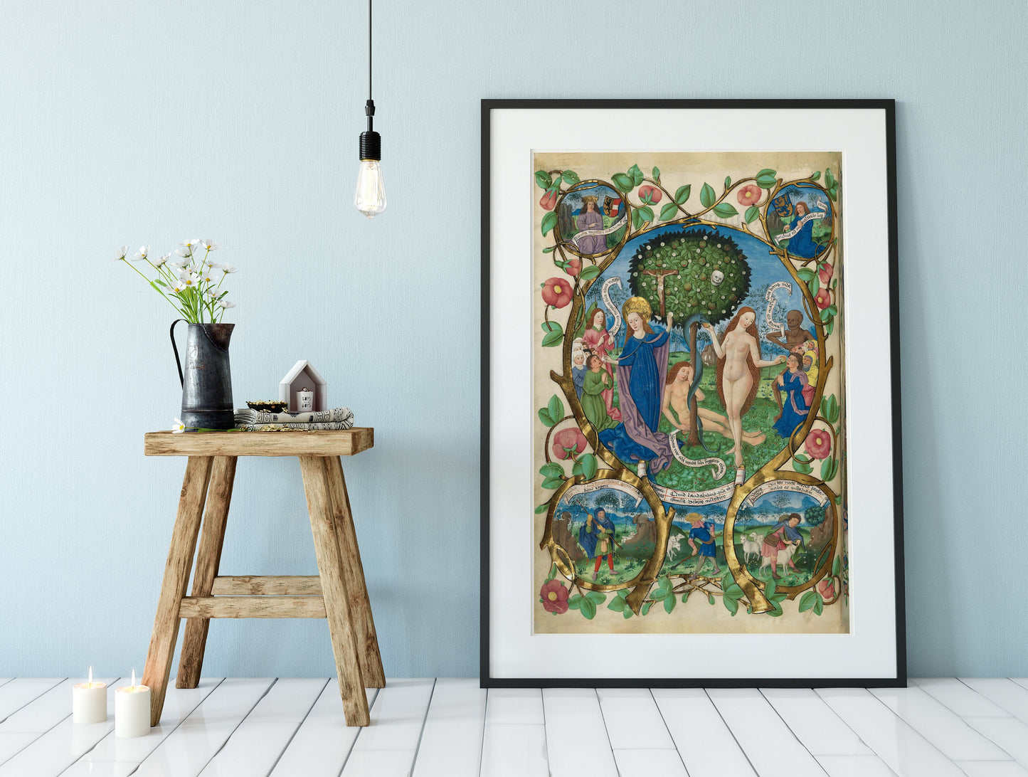 Tree of Life and Death Flanked by Eve and Mary-Ecclesia (Poster, No Frame)