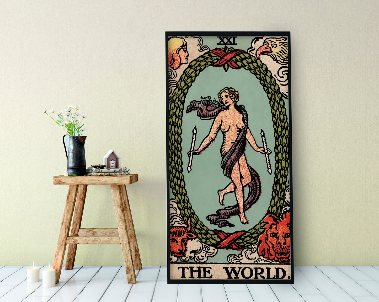 The World Tarot Card Poster - The World Tarot Card Print (No Frame)