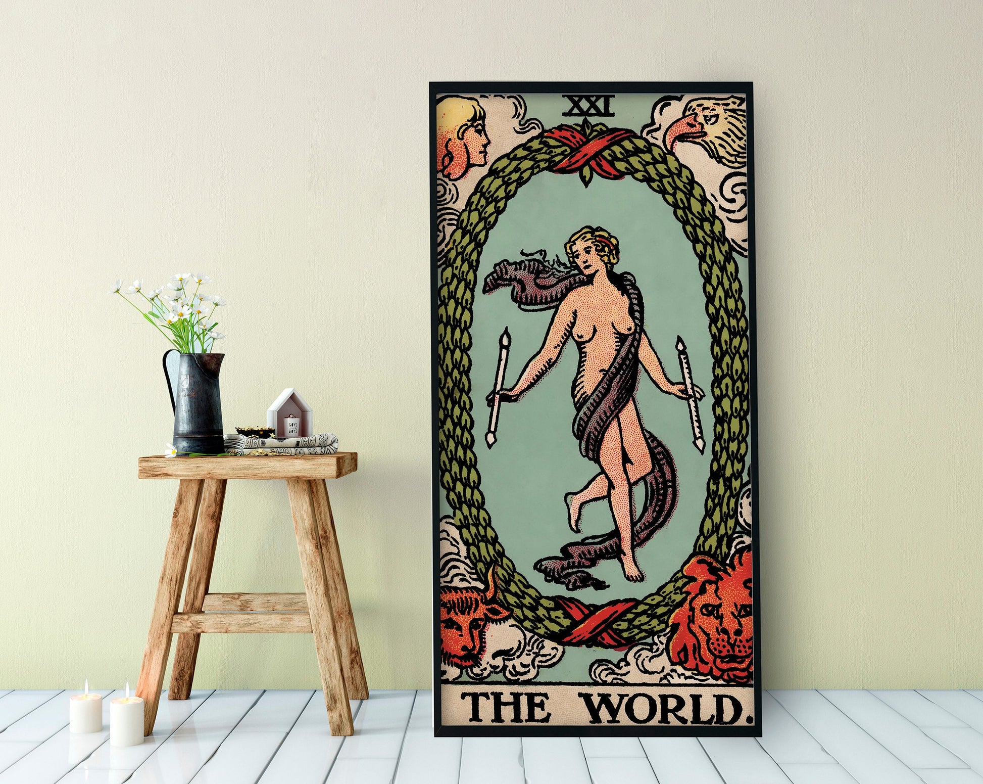 The World Tarot Card Poster - The World Tarot Card Print (No Frame)