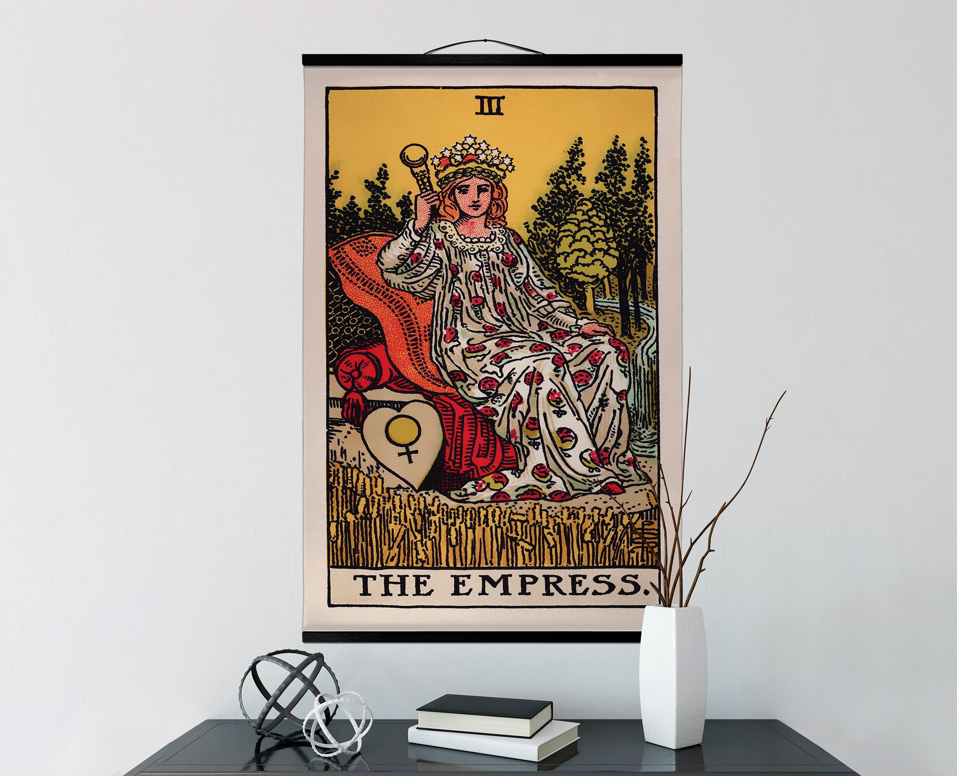 The Empress - Tarot Card Canvas Wall Hanging - The Empress Card Tapestry, Print