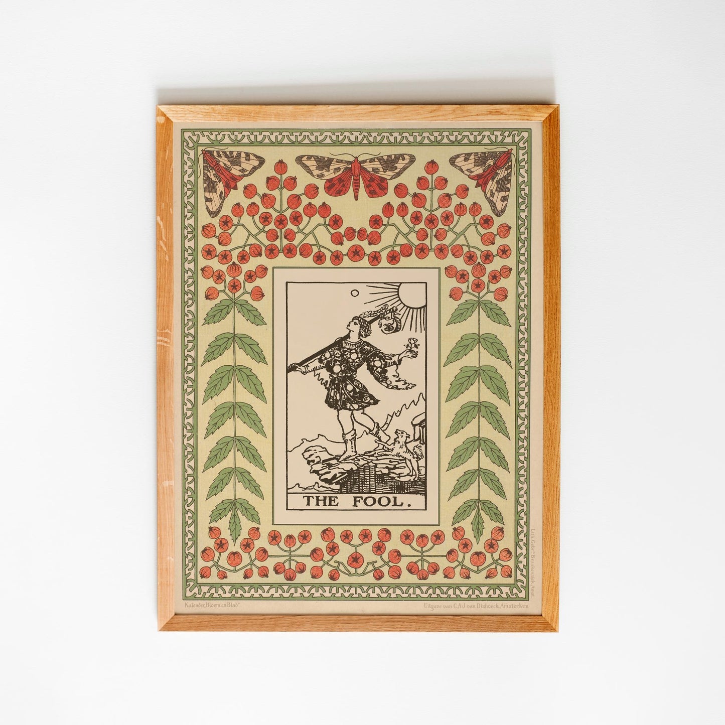 The Fool Print - Vintage Shabby Chic - Tarot Poster - Nouveau Tarot Card Poster
