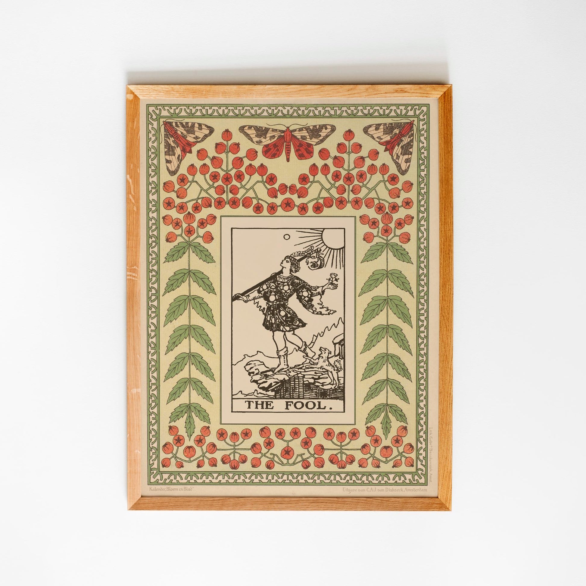 The Fool Print - Vintage Shabby Chic - Tarot Poster - Nouveau Tarot Card Poster