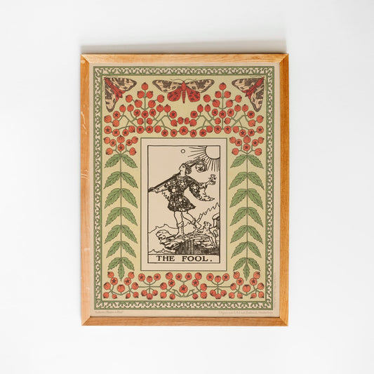 The Fool Print Vintage Shabby Chic Tarot Poster Art Nouveau Wall Decor Limited Edition by My Store