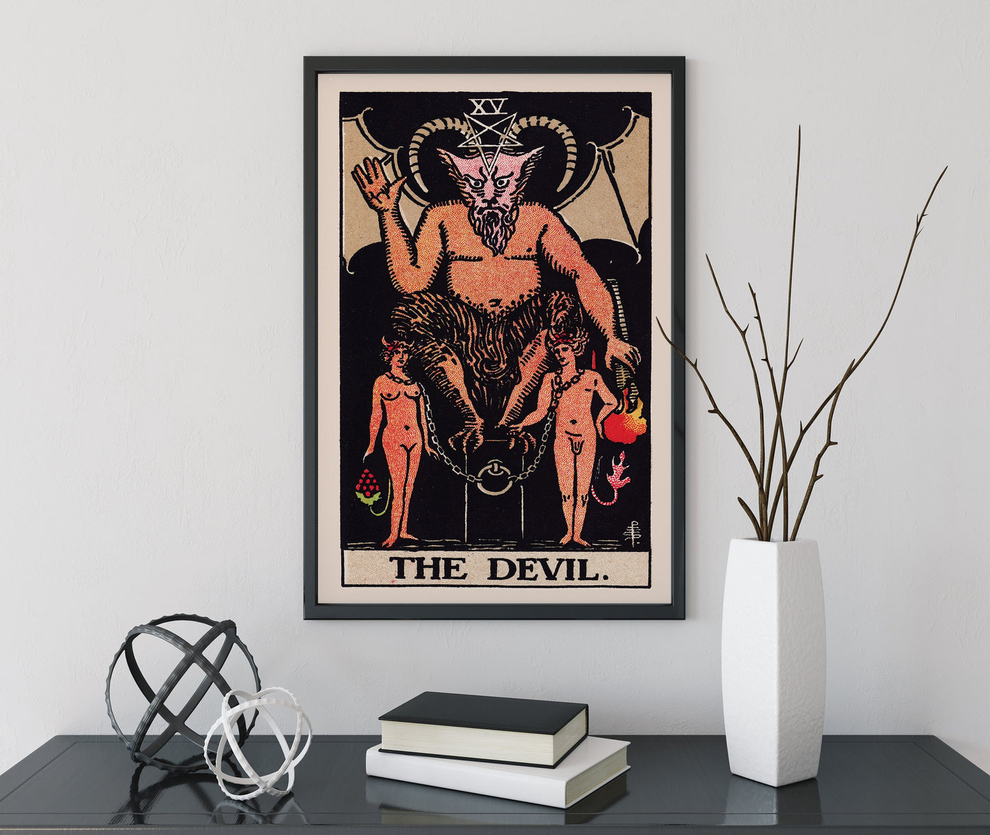 The Devil - Tarot Card Print - Tarot Card The Devil Card Poster, No Frame