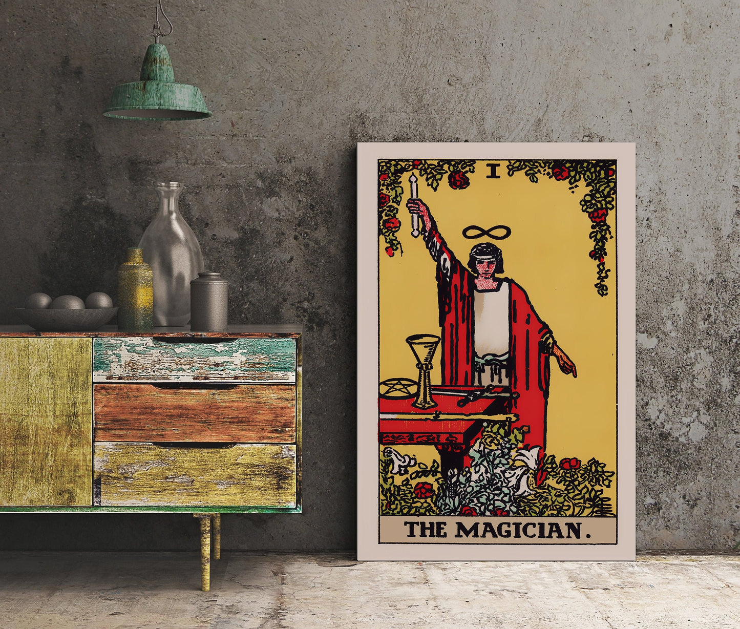 The Magician- Tarot Card Print - The Magician Card Poster, No Frame