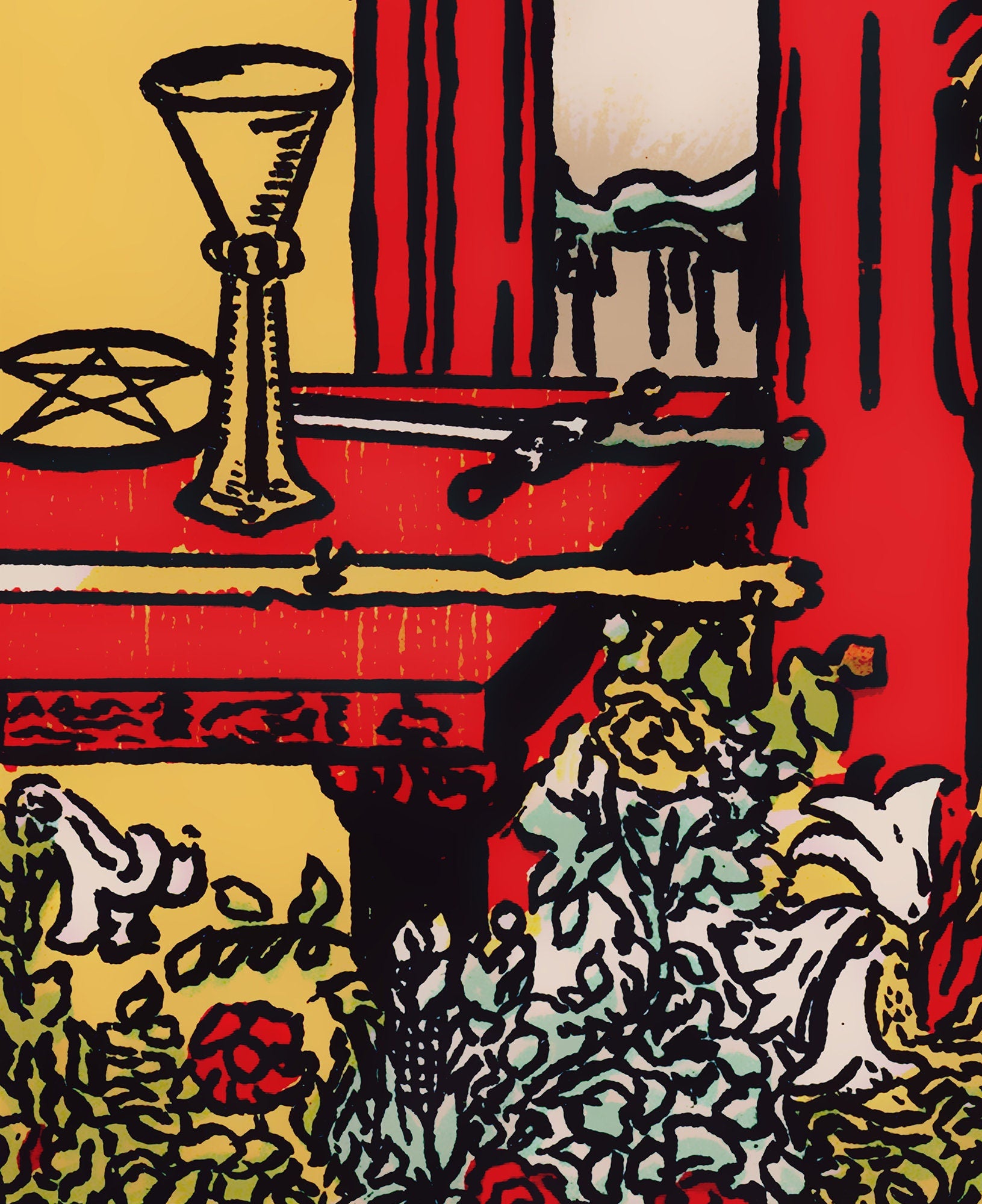 The Magician- Tarot Card Print - The Magician Card Poster, No Frame