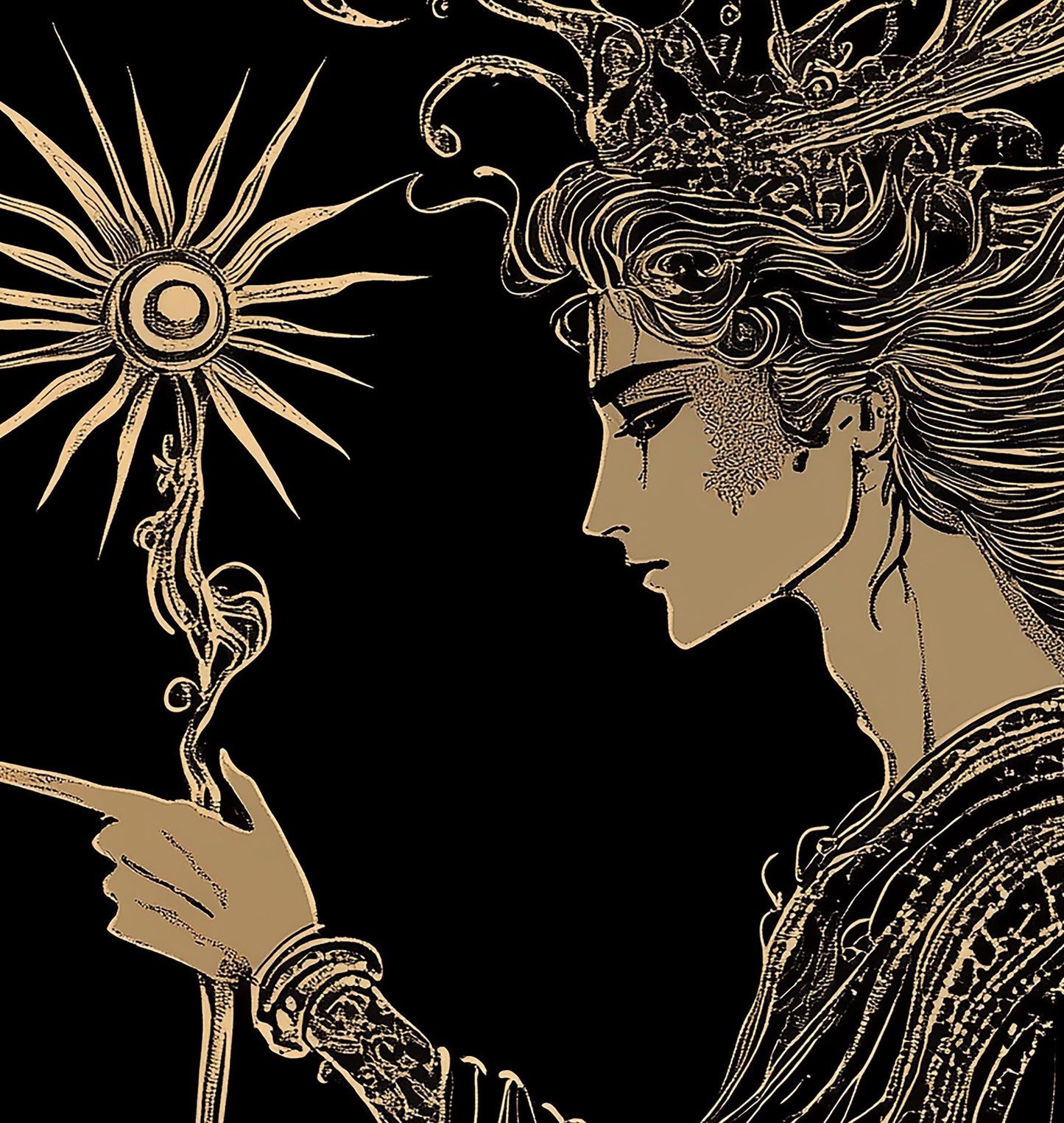 The Magician- Tarot Card Print - The Magician Card Poster, No Frame