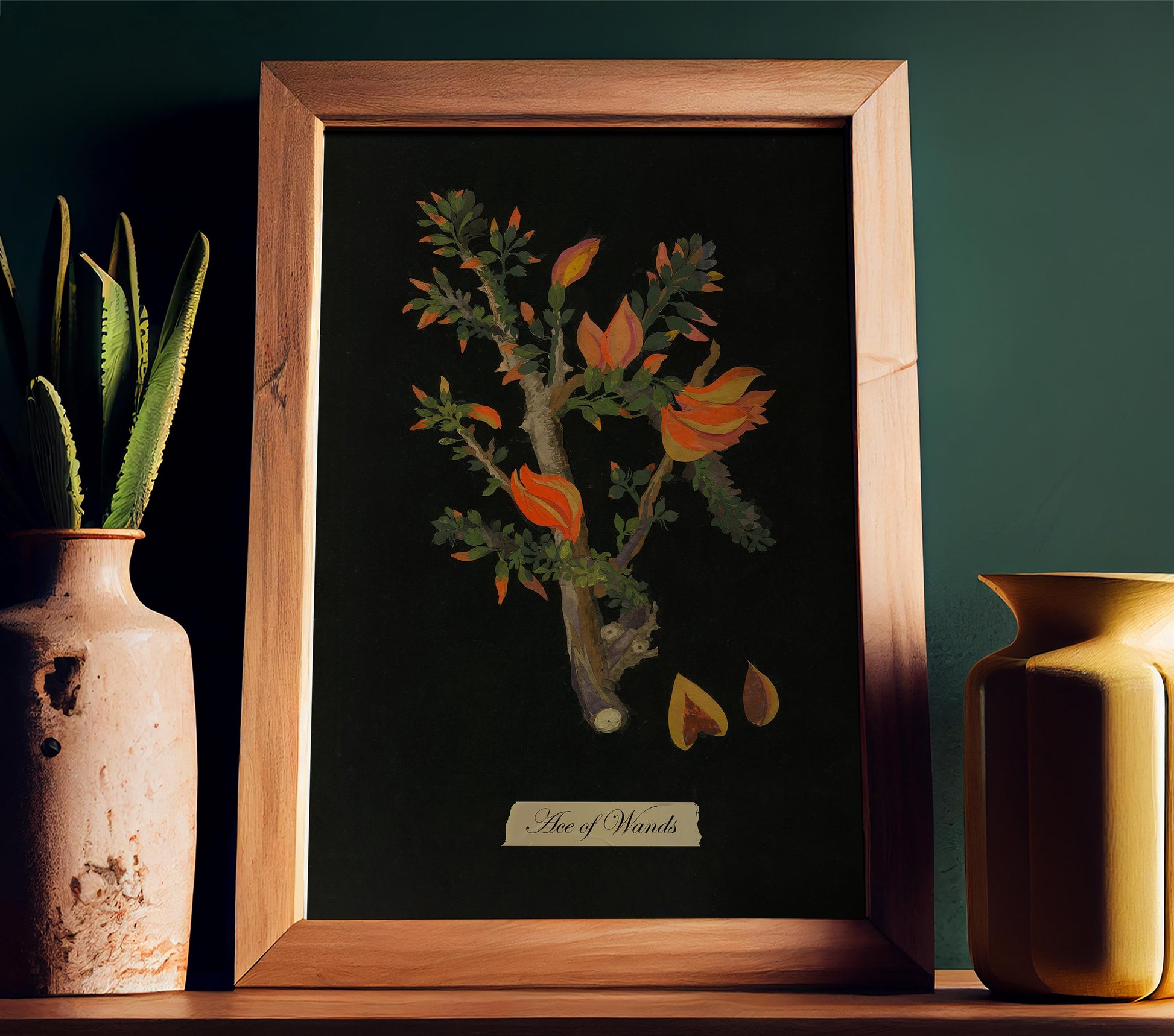 Ace of Wands Print - Ace of Wands Poster, No Frame
