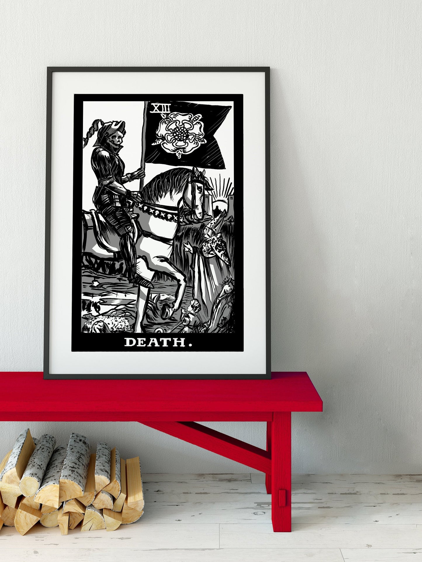 Death - Tarot Card Print - The Death Card Poster, No Frame