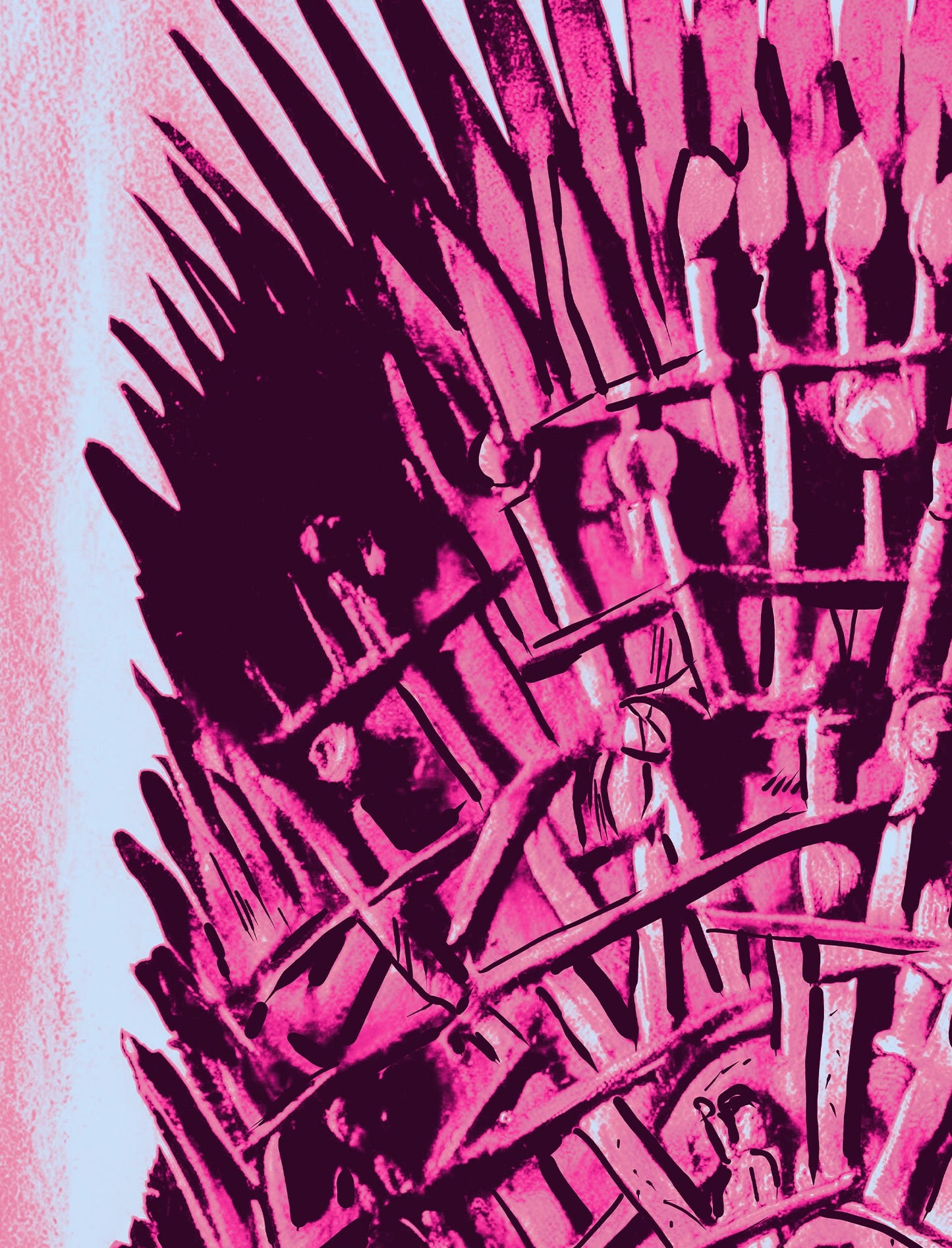 King of Swords- Tarot Card Print from the Green Menagerie Deck - The King of Swords Card Poster, No Frame