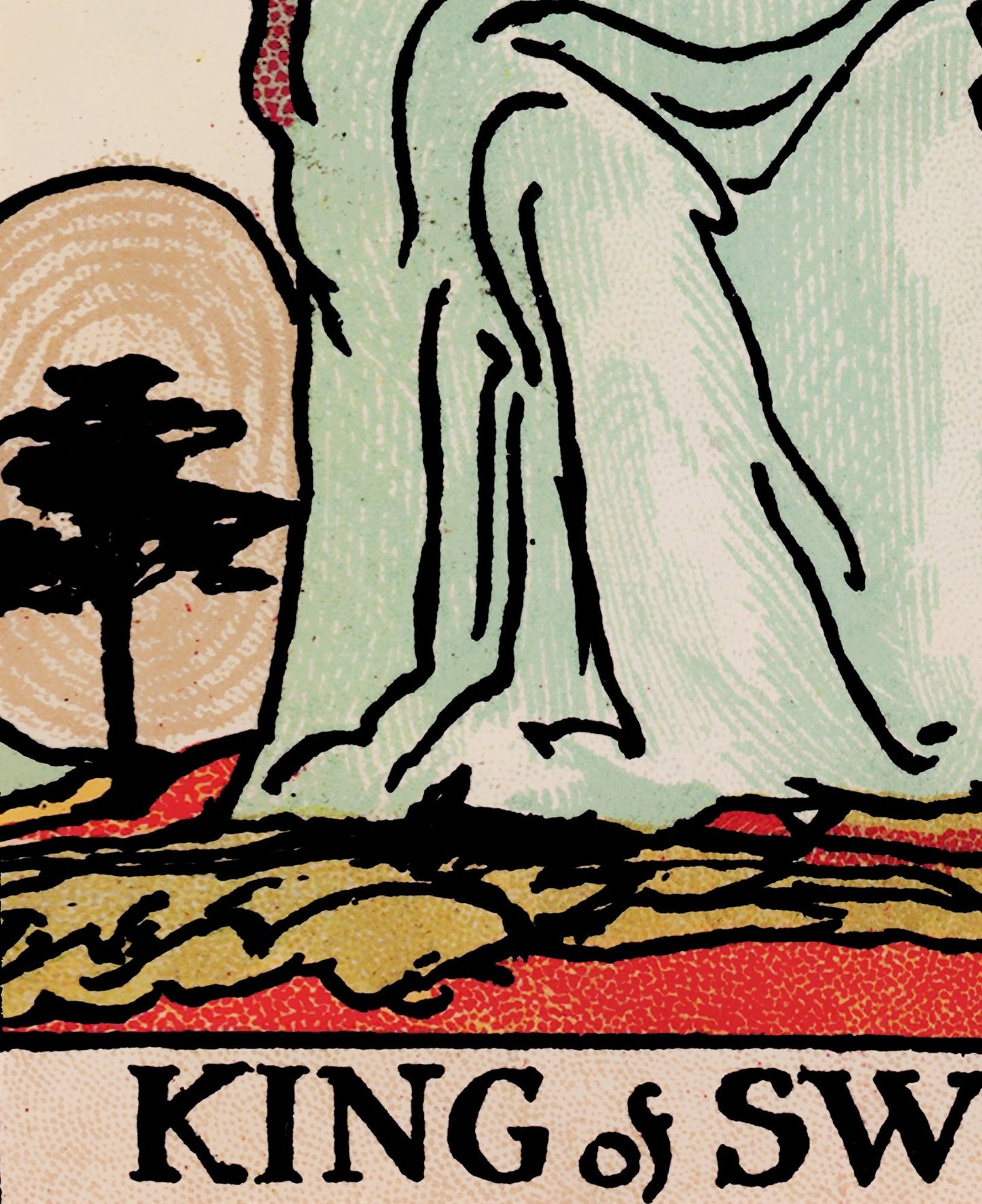 King of Swords- Tarot Card Print - The King of Swords Card Poster, No Frame