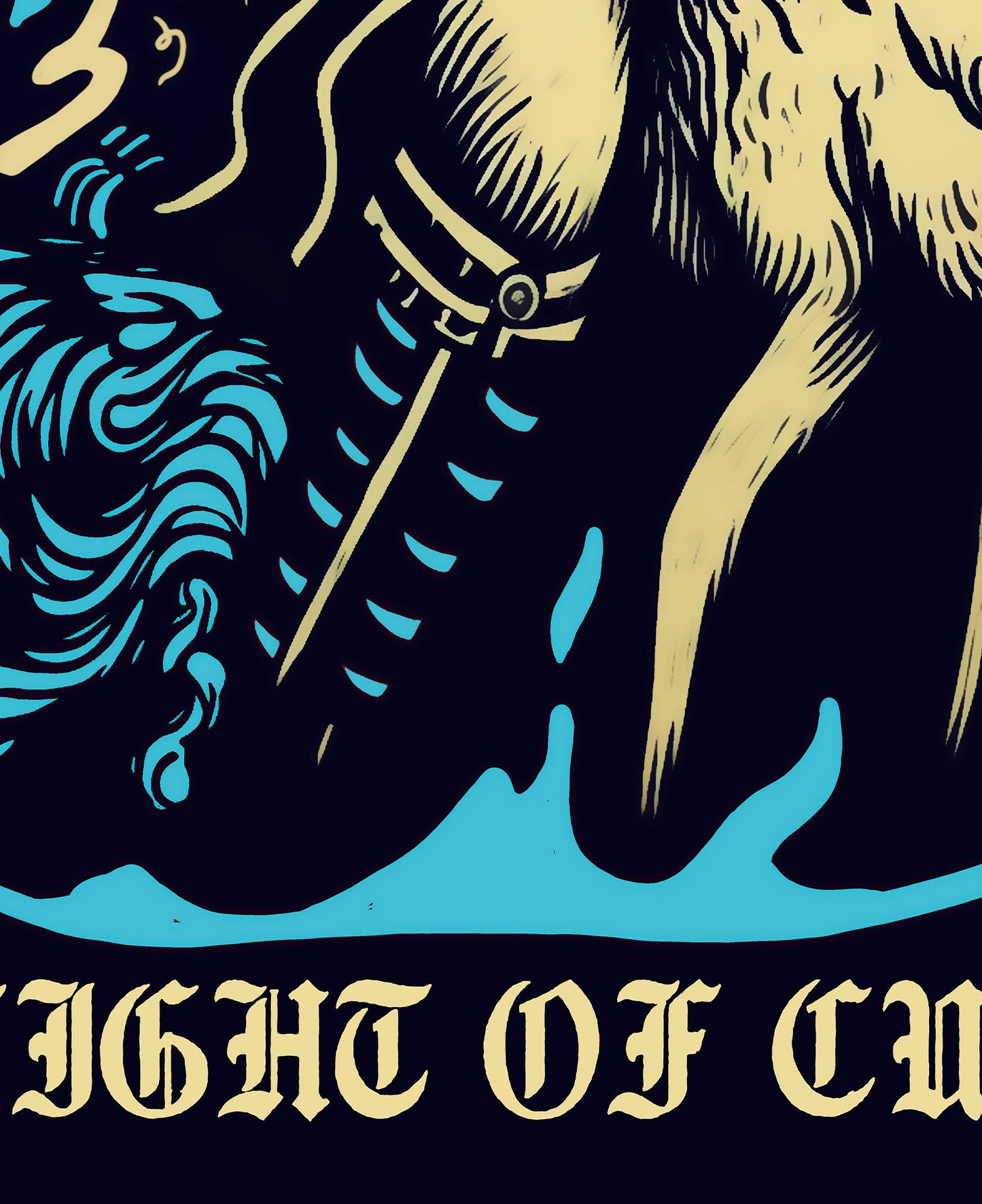 Knight of Cups- Tarot Card Poster- The Knight of Cups Card Print , No Frame