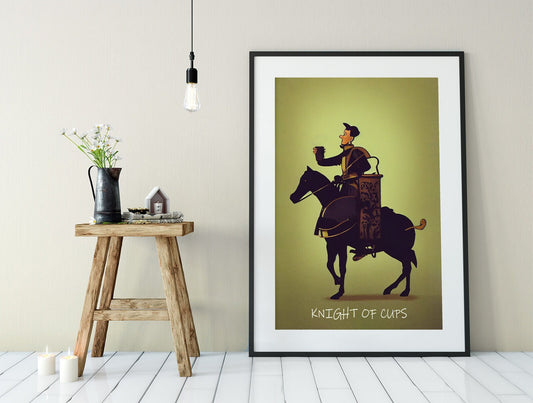 Knight of Cups- Tarot Card Print - The Knight of Cups Tarot Card Poster, No Frame