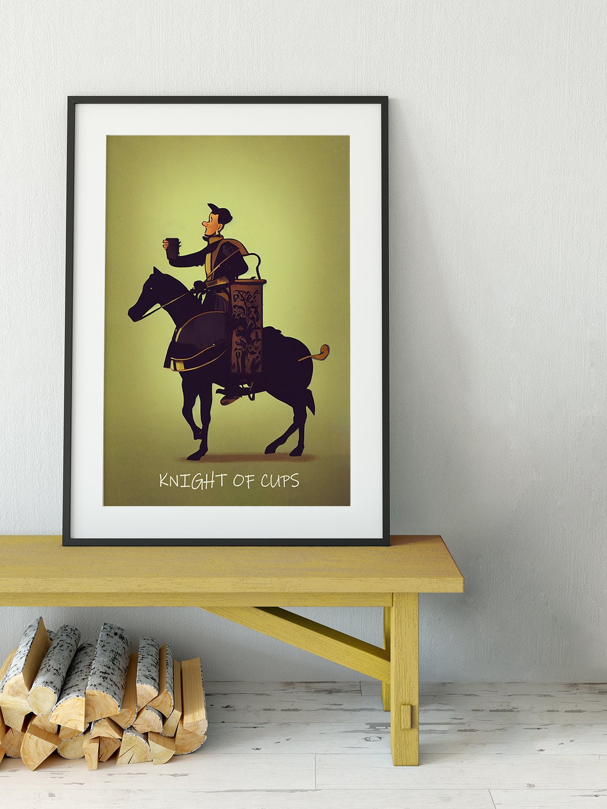 Knight of Cups- Tarot Card Print - The Knight of Cups Tarot Card Poster, No Frame