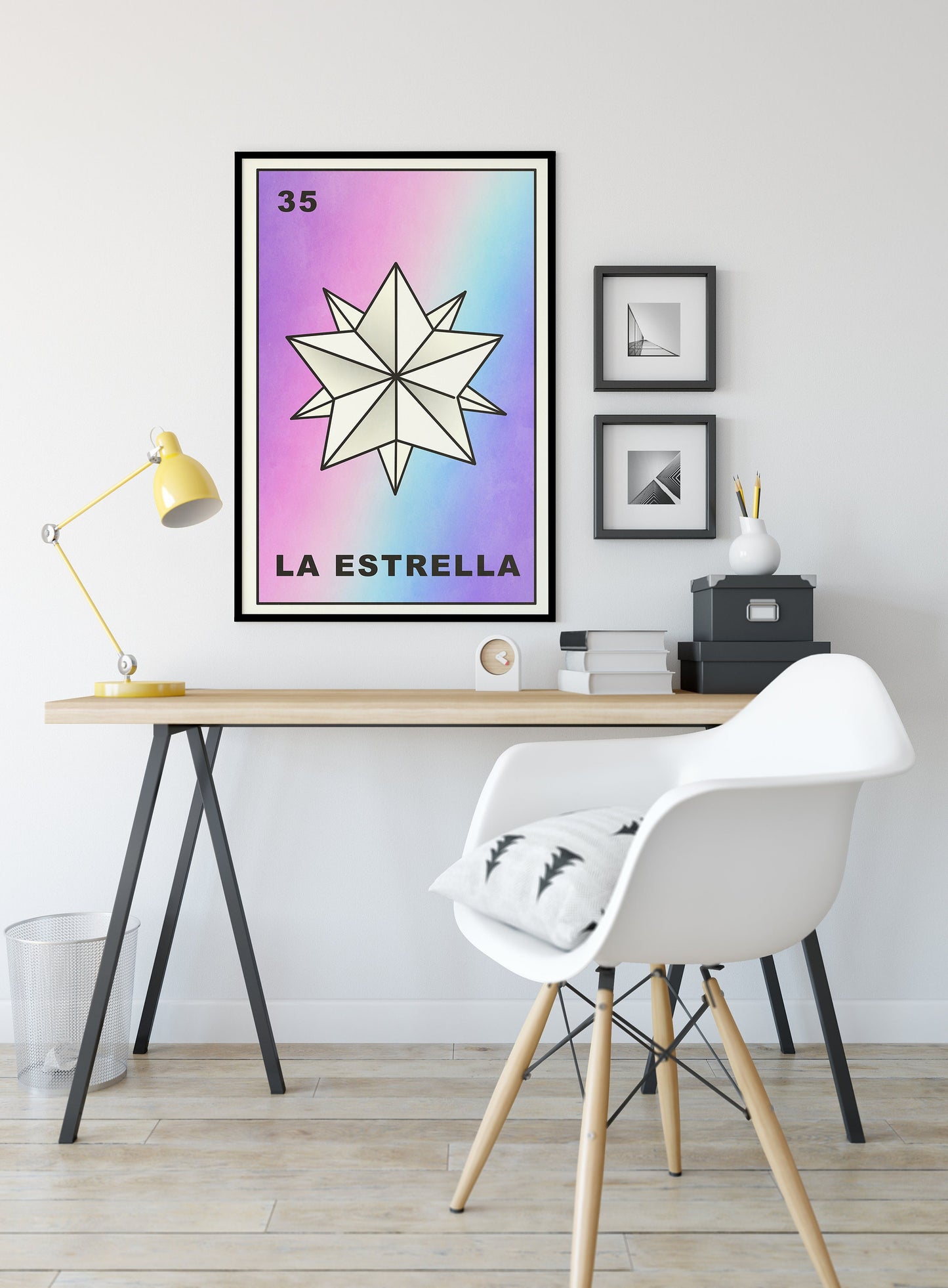 La Estrella Card Star Poster Star Tarot Pale Goth Print, No Frame