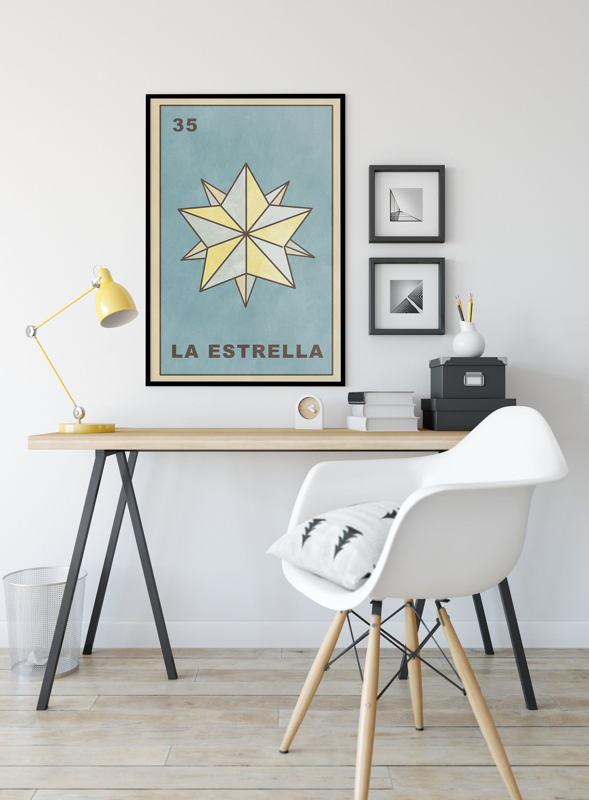 La Estrella Card Star Poster Star Tarot Print, No Frame