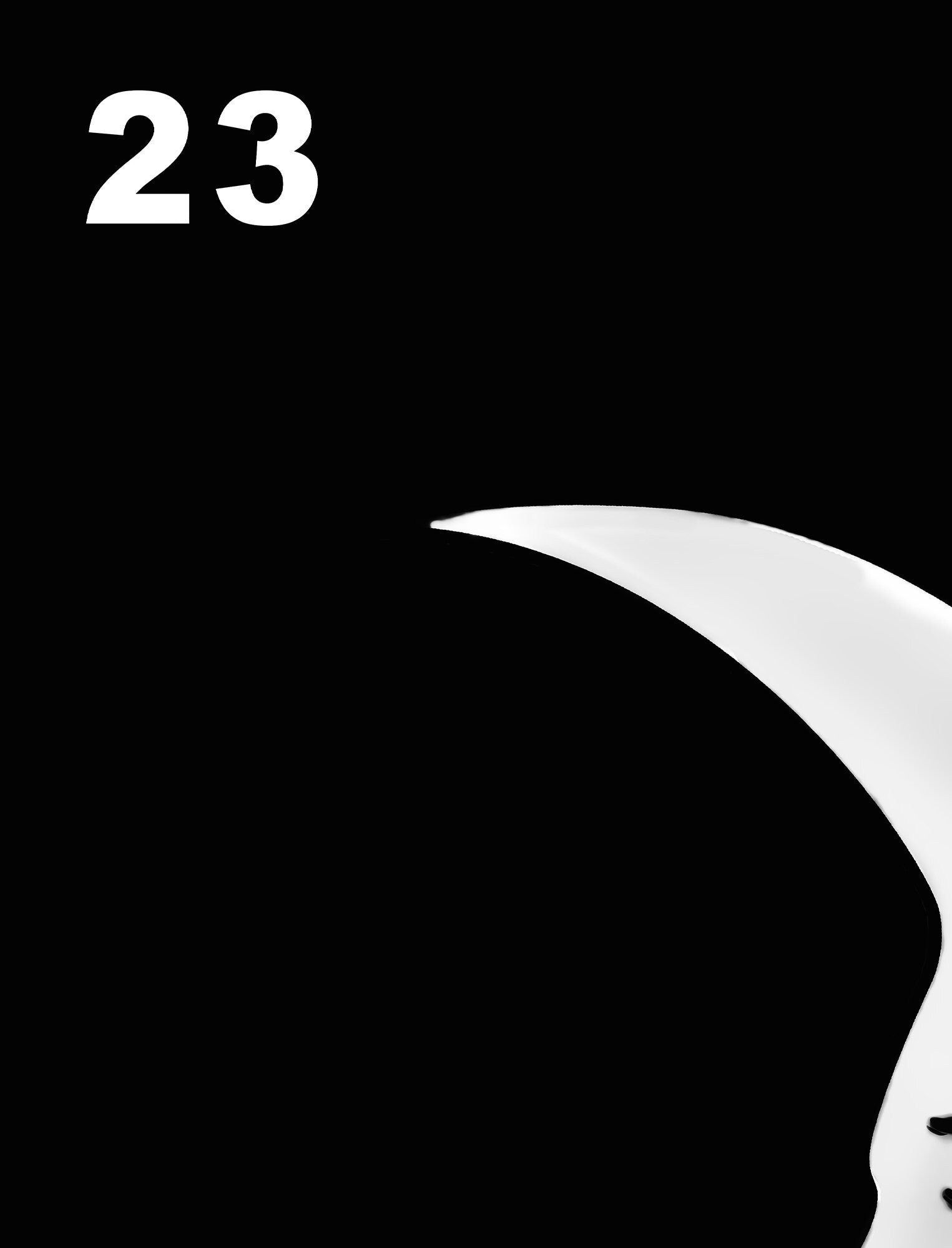 La Luna Card Moon Print, No Frame