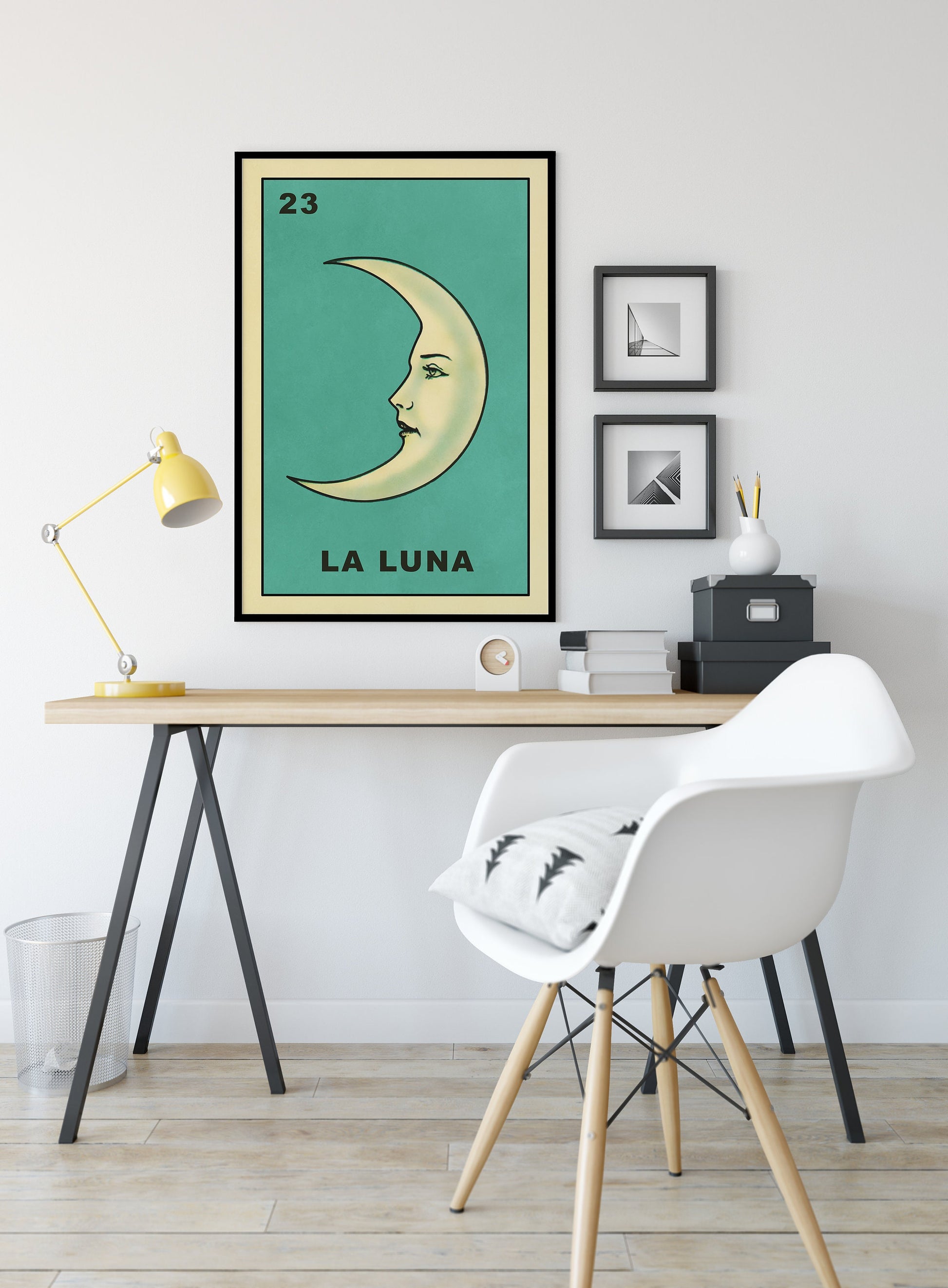 La Luna Card Moon Print, No Frame