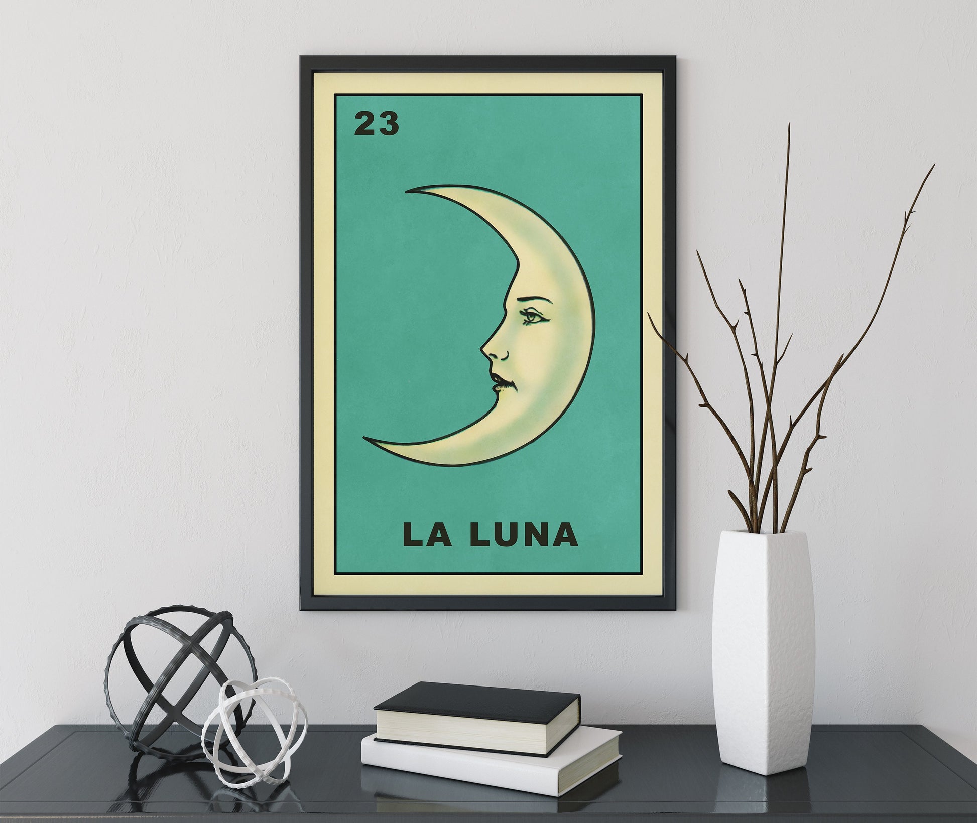 La Luna Card Moon Print, No Frame