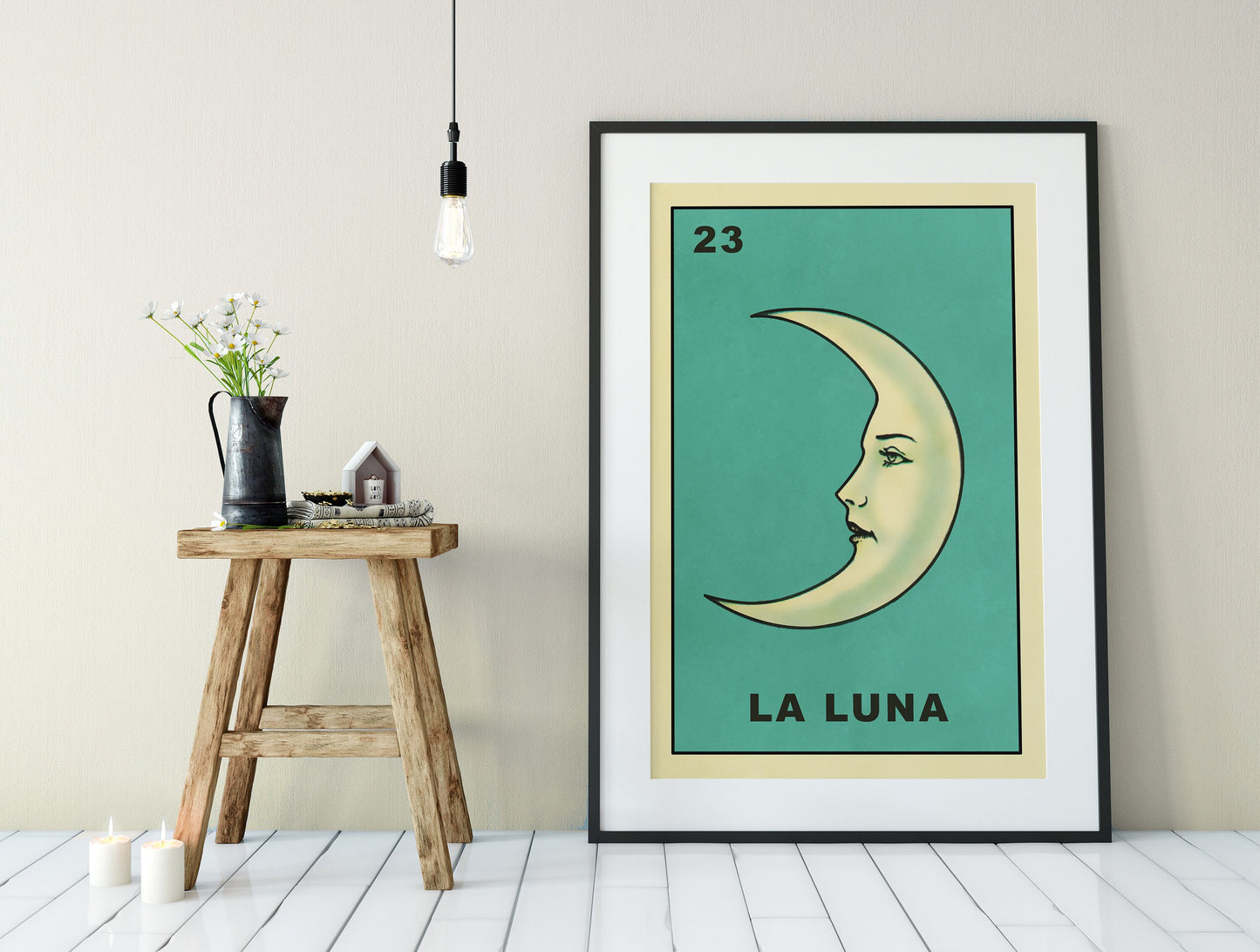 La Luna Card Moon Print, No Frame