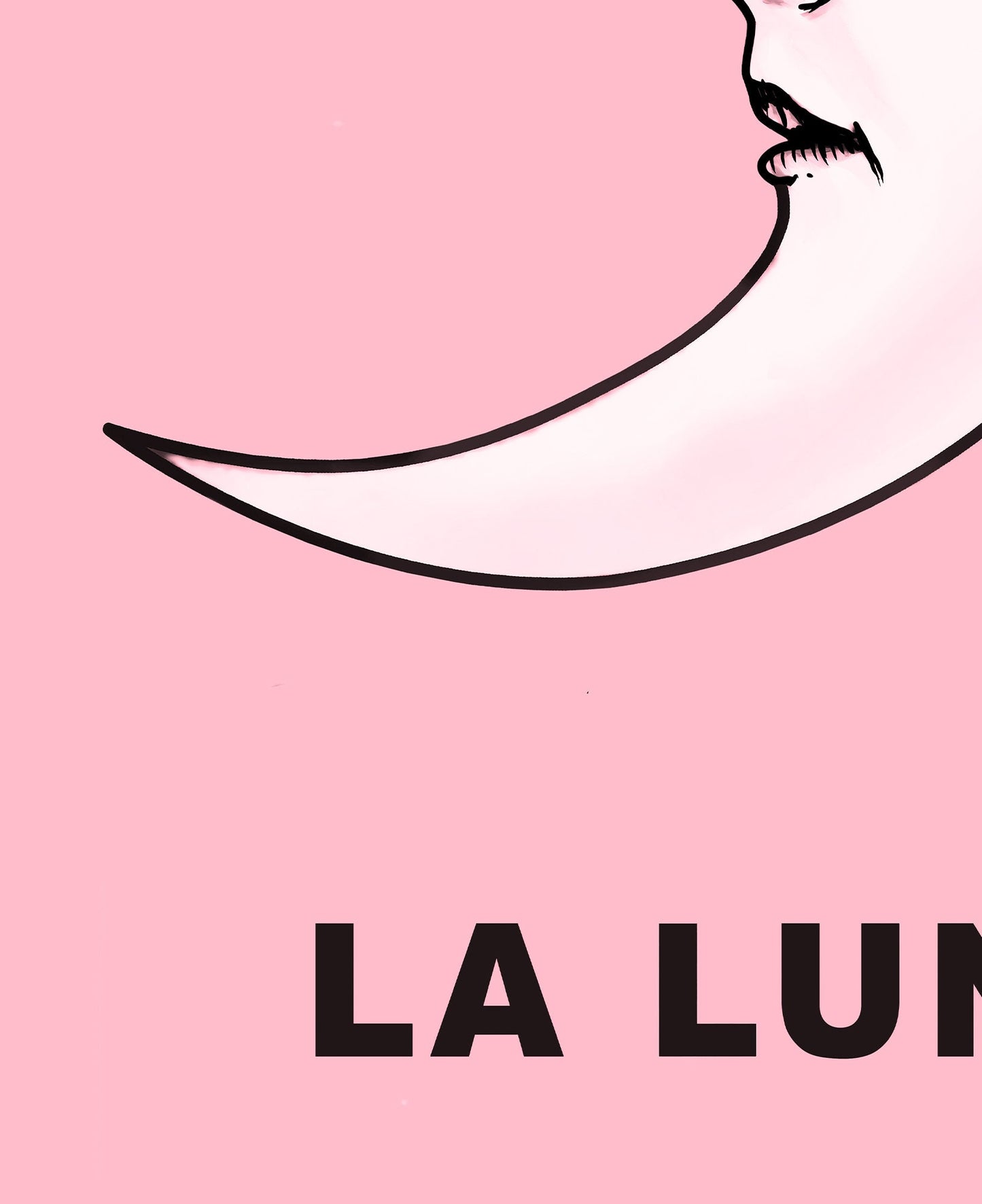 La Luna Card Moon Print, No Frame