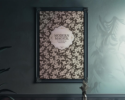 Modern Magic Book Cover Print No Frame Poster by My Store