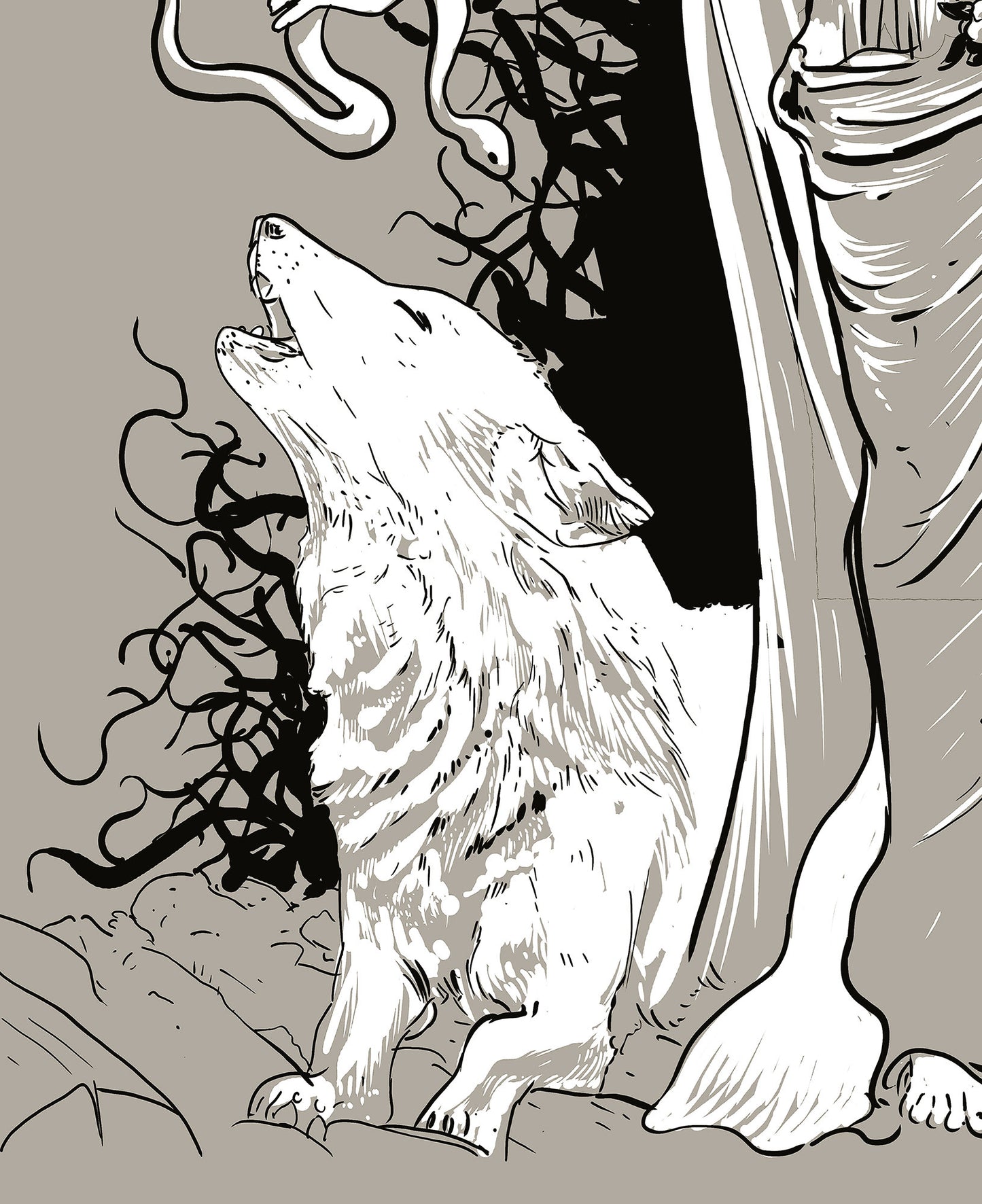 Moon Goddess Hecate Poster- Wiccan Print- Hecate Witchy Print, No Frame