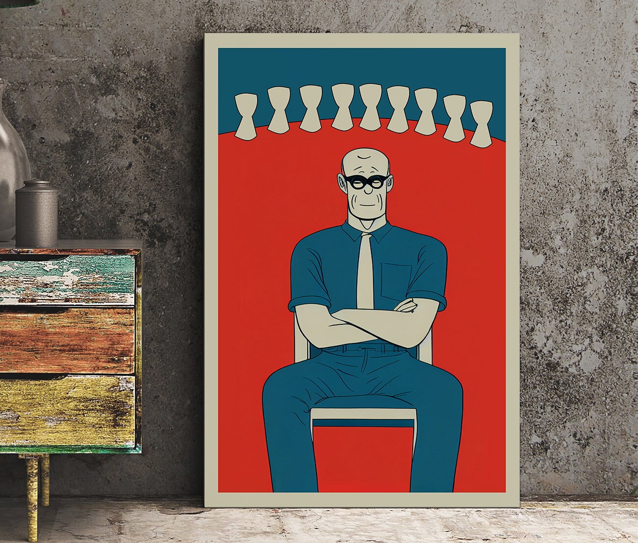 Nine of Cups - Tarot Card Print from the Green Menagerie Tarot Coming to Kickstarter Soon - The 9 of Cups Card Poster, No Frame