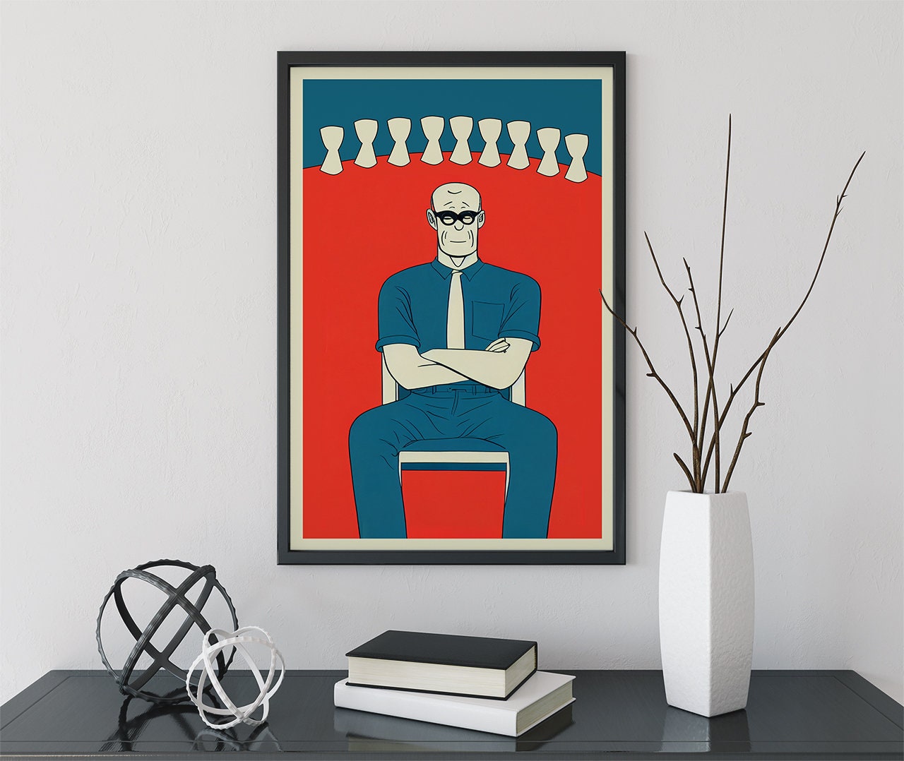 Nine of Cups - Tarot Card Print from the Green Menagerie Tarot Coming to Kickstarter Soon - The 9 of Cups Card Poster, No Frame