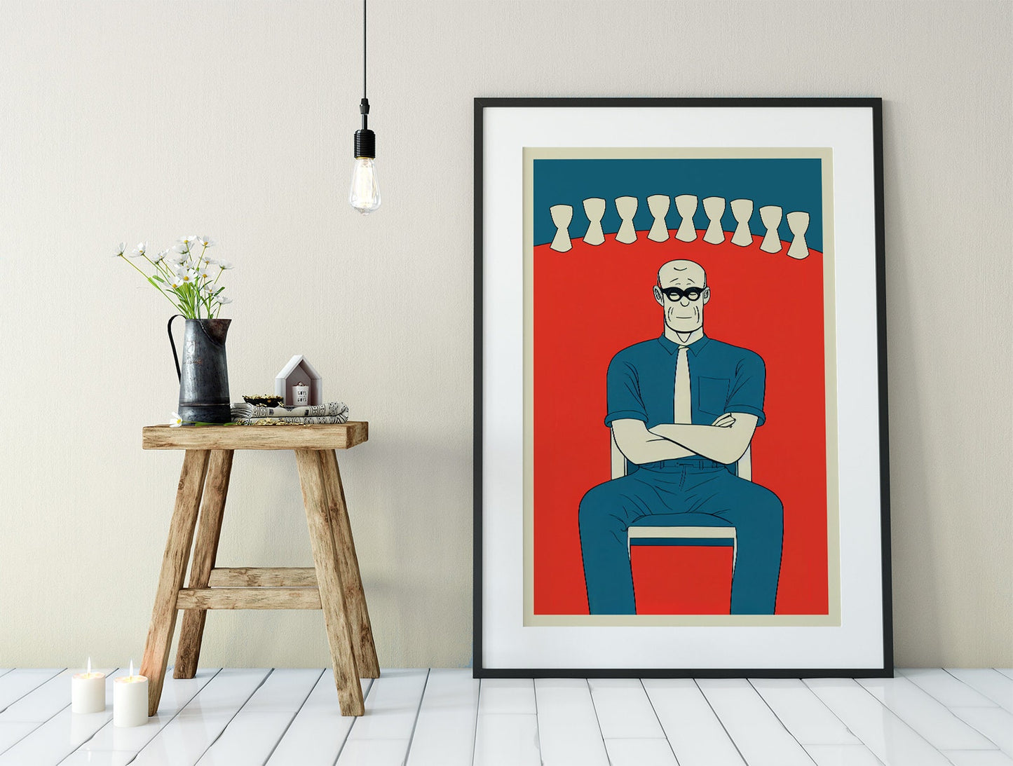 Nine of Cups - Tarot Card Print from the Green Menagerie Tarot Coming to Kickstarter Soon - The 9 of Cups Card Poster, No Frame