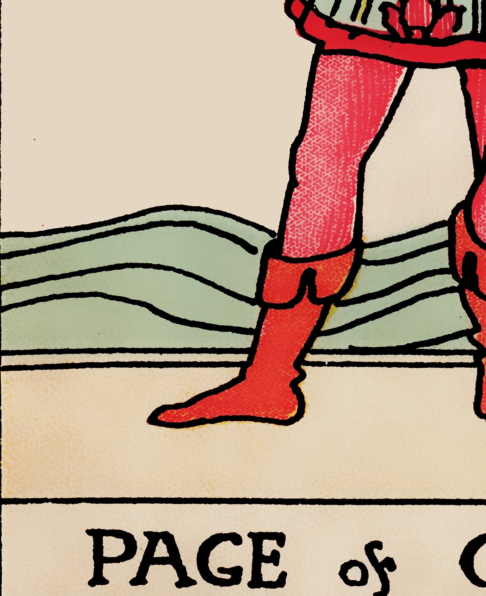 Page of Cups- Tarot Card Print - The Page of Cups Card Poster, No Frame