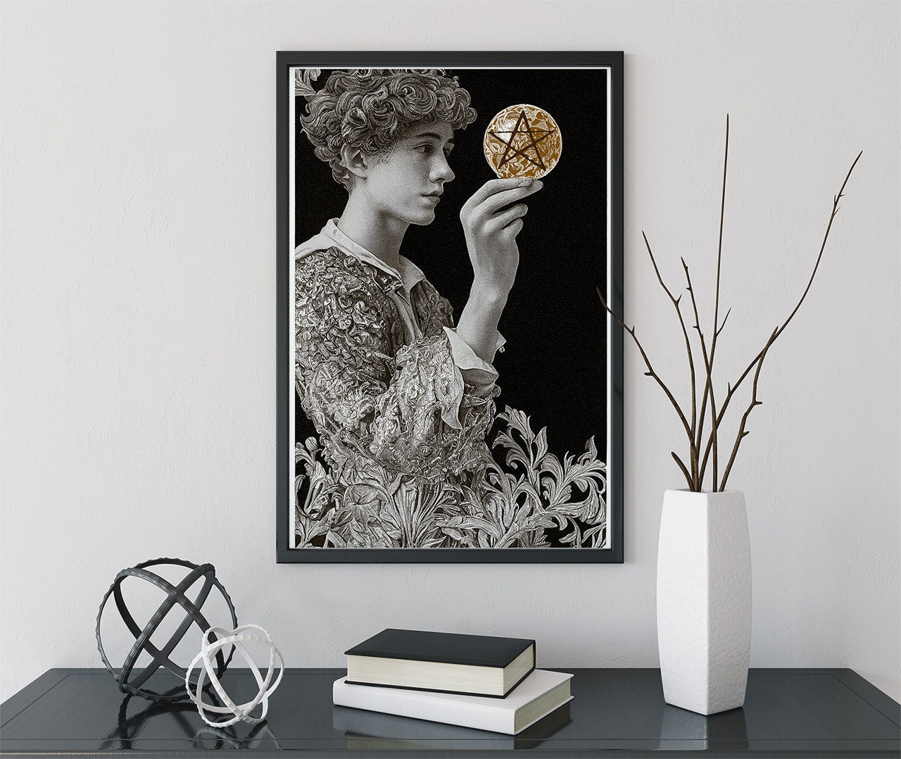 Page of Pentacles - Tarot Card Print - The Page of Pentacles Tarot Card Poster, No Frame