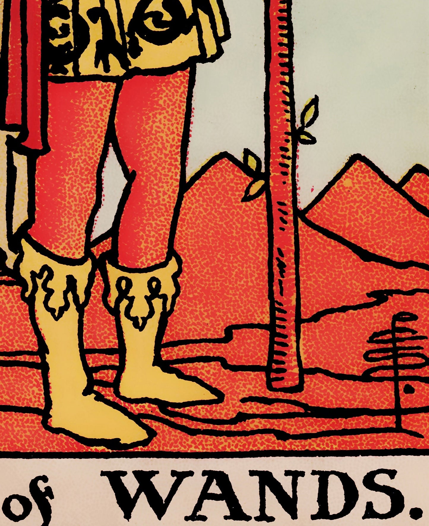 Page of Wands- Tarot Card Print - The Page of Wands Card Poster, No Frame