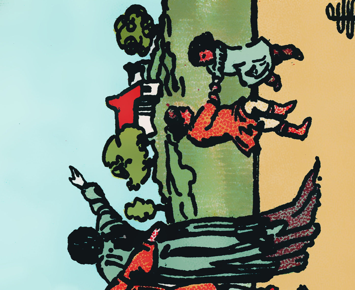 Ten Of Cups - Tarot Card Print - The 10 Of Cups Card Poster, No Frame