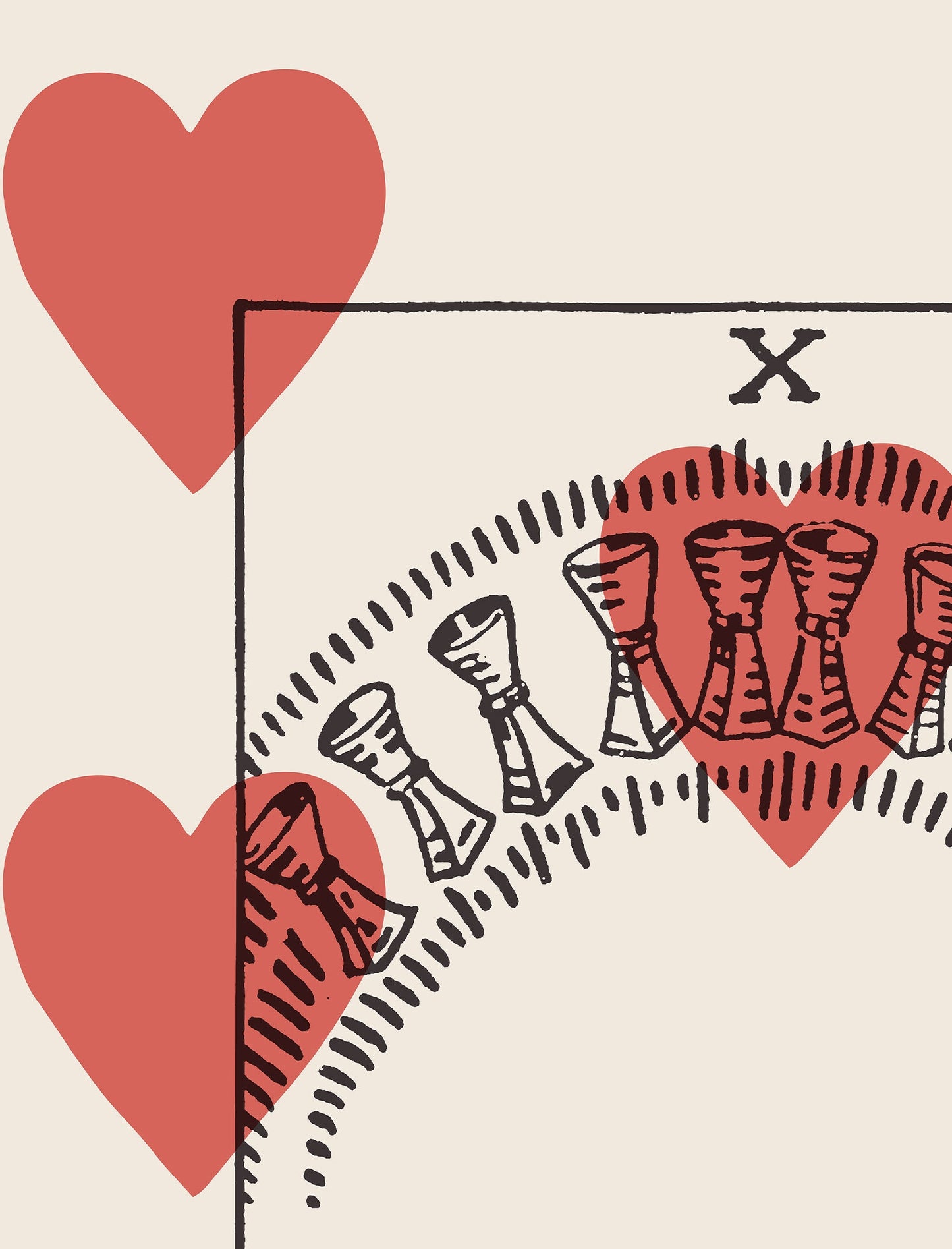 Ten Of Cups - Tarot Card Print - The 10 Of Cups Playing Card Poster, No Frame