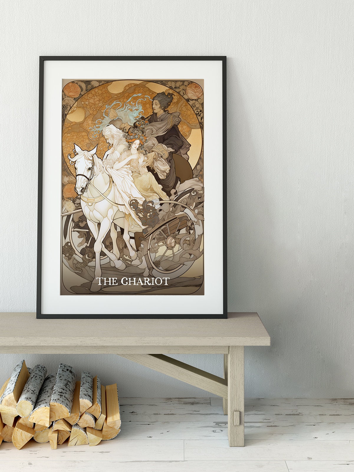 The Chariot- Tarot Card Print - The Chariot Card Poster, No Frame