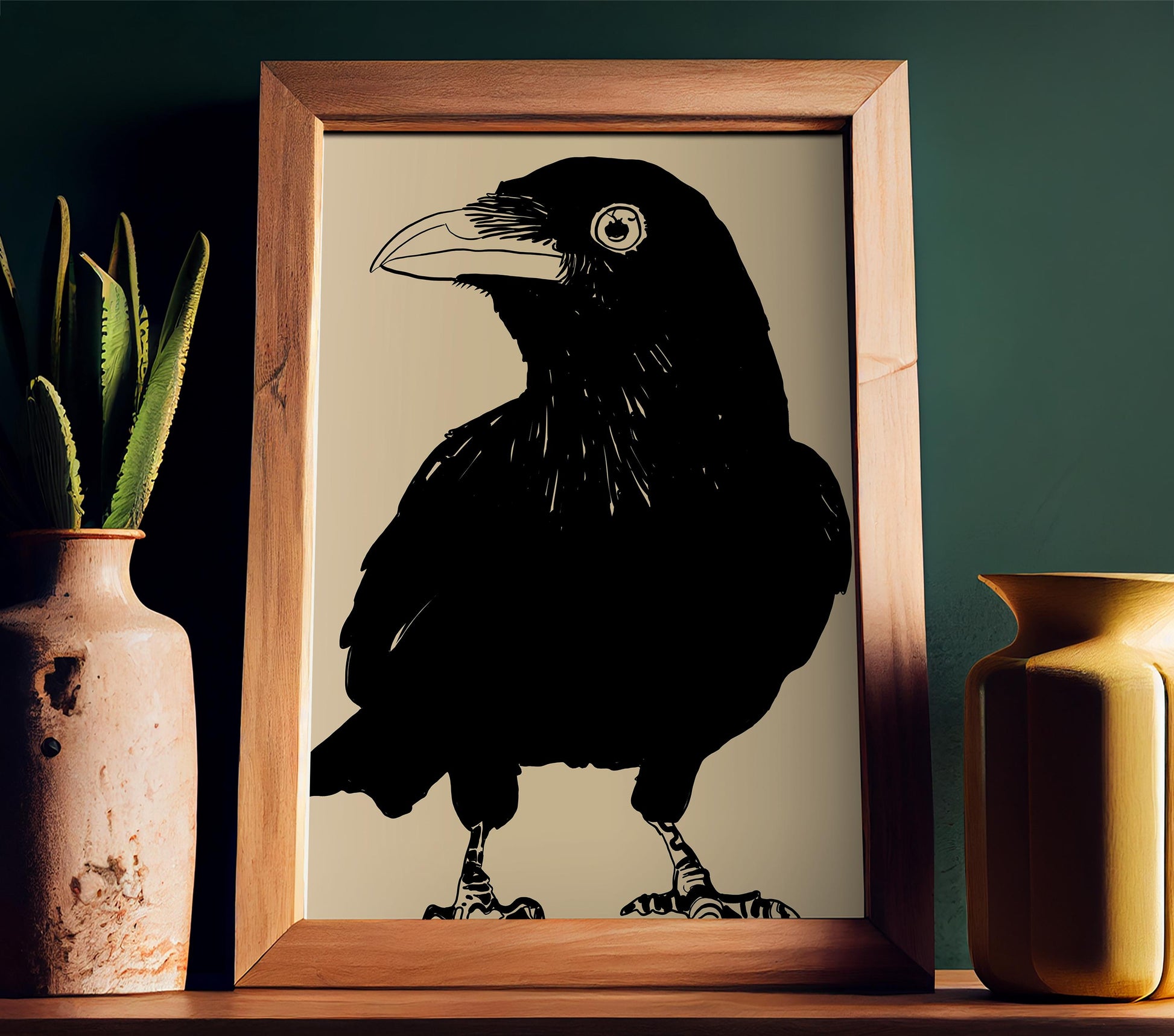 The Curious Crow Poster, No Frame