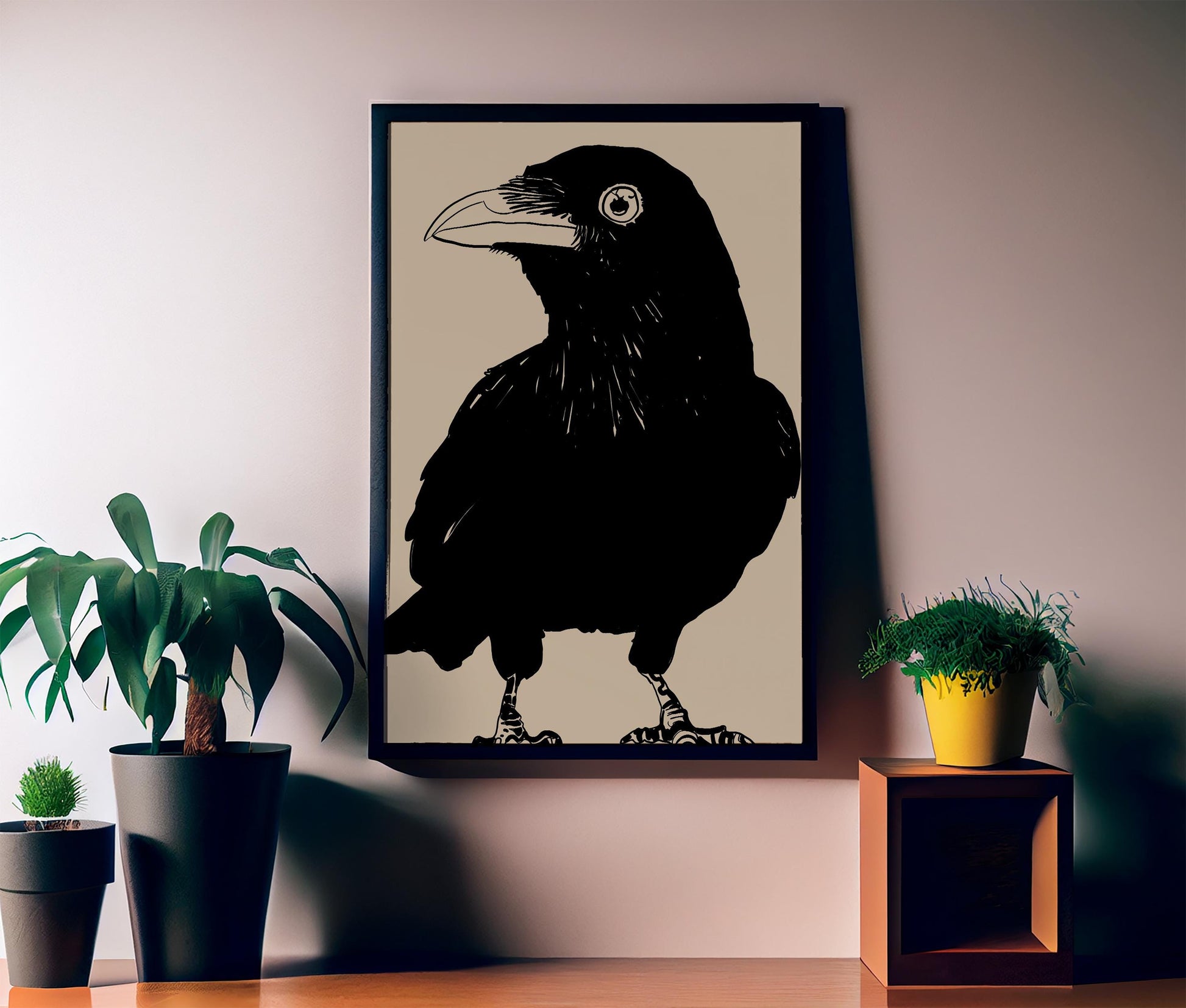 The Curious Crow Poster, No Frame