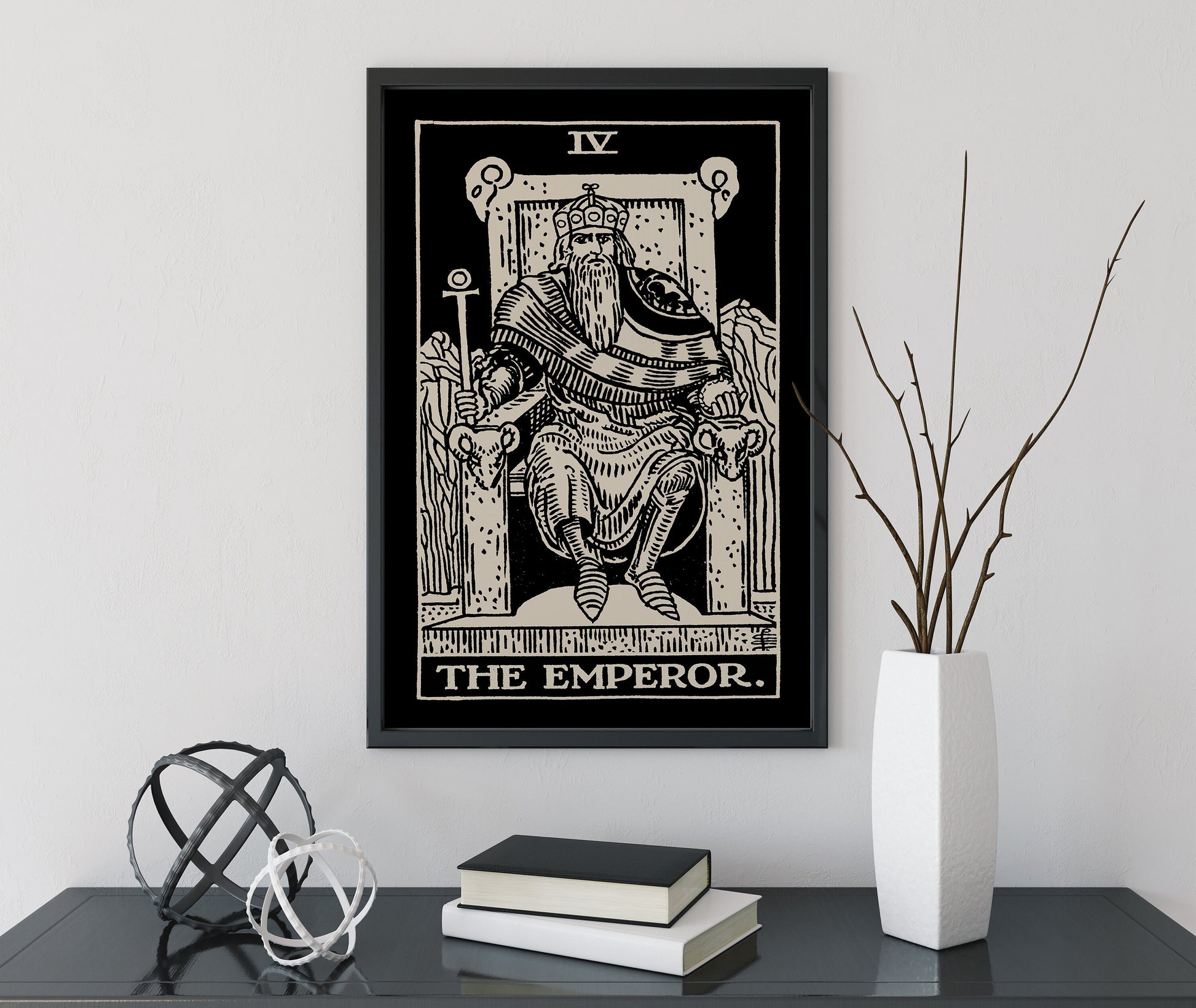 The Emperor- Tarot Card Print - The Emperor Card Poster, No Frame