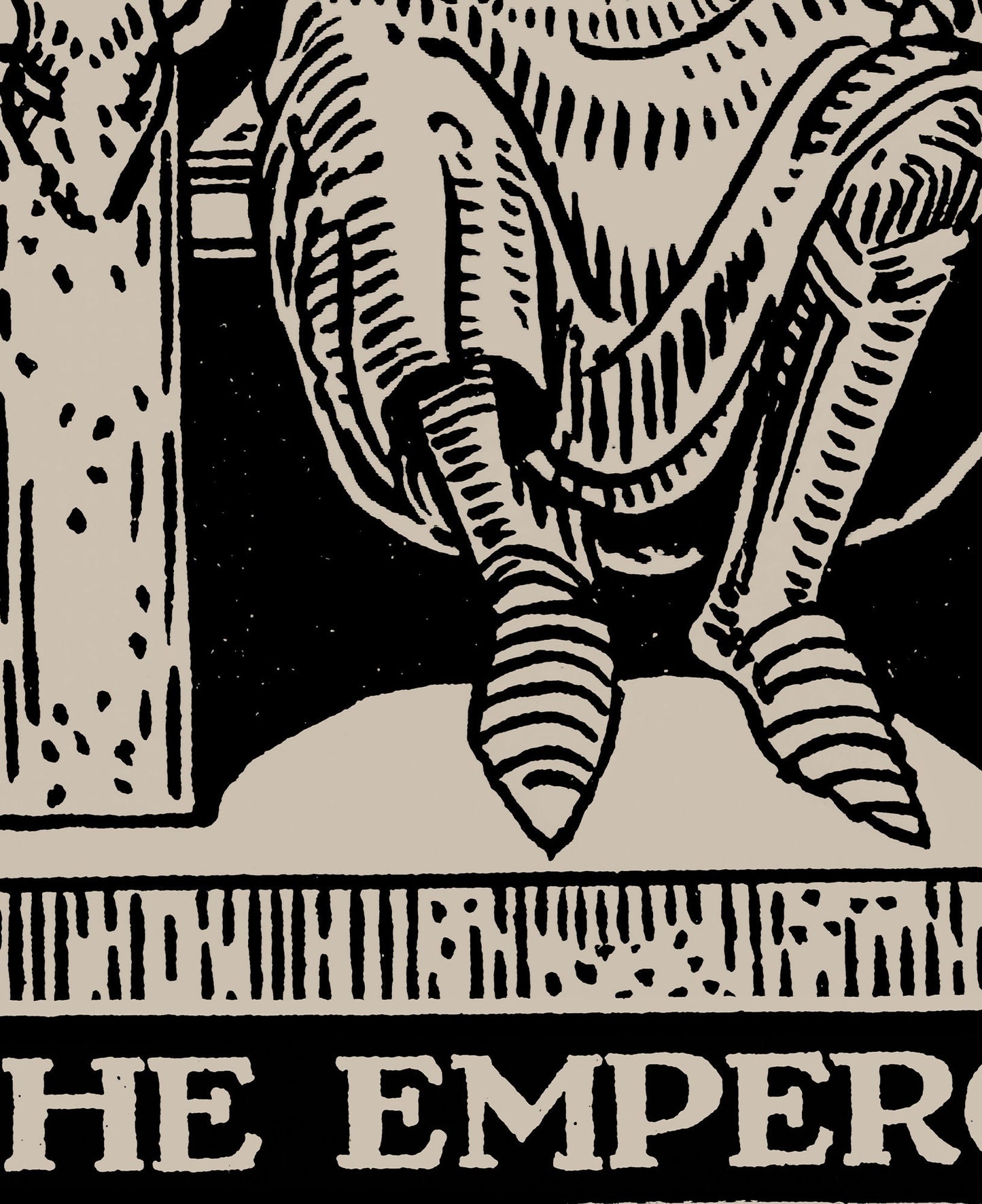 The Emperor- Tarot Card Print - The Emperor Card Poster, No Frame