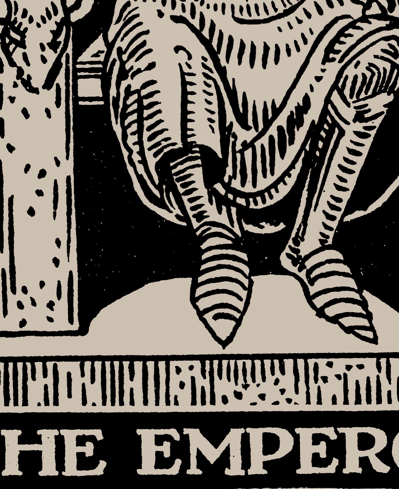 The Emperor- Tarot Card Print - The Emperor Card Poster, No Frame