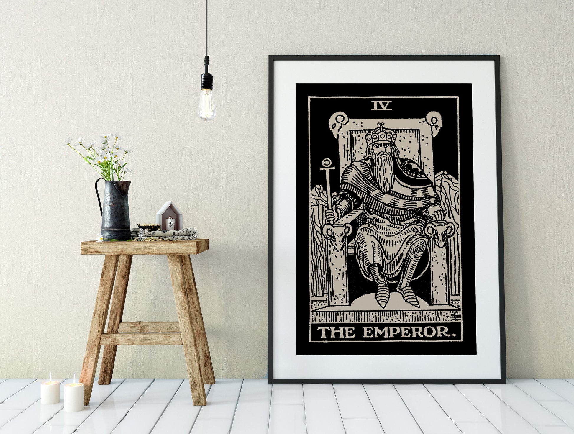 The Emperor- Tarot Card Print - The Emperor Card Poster, No Frame