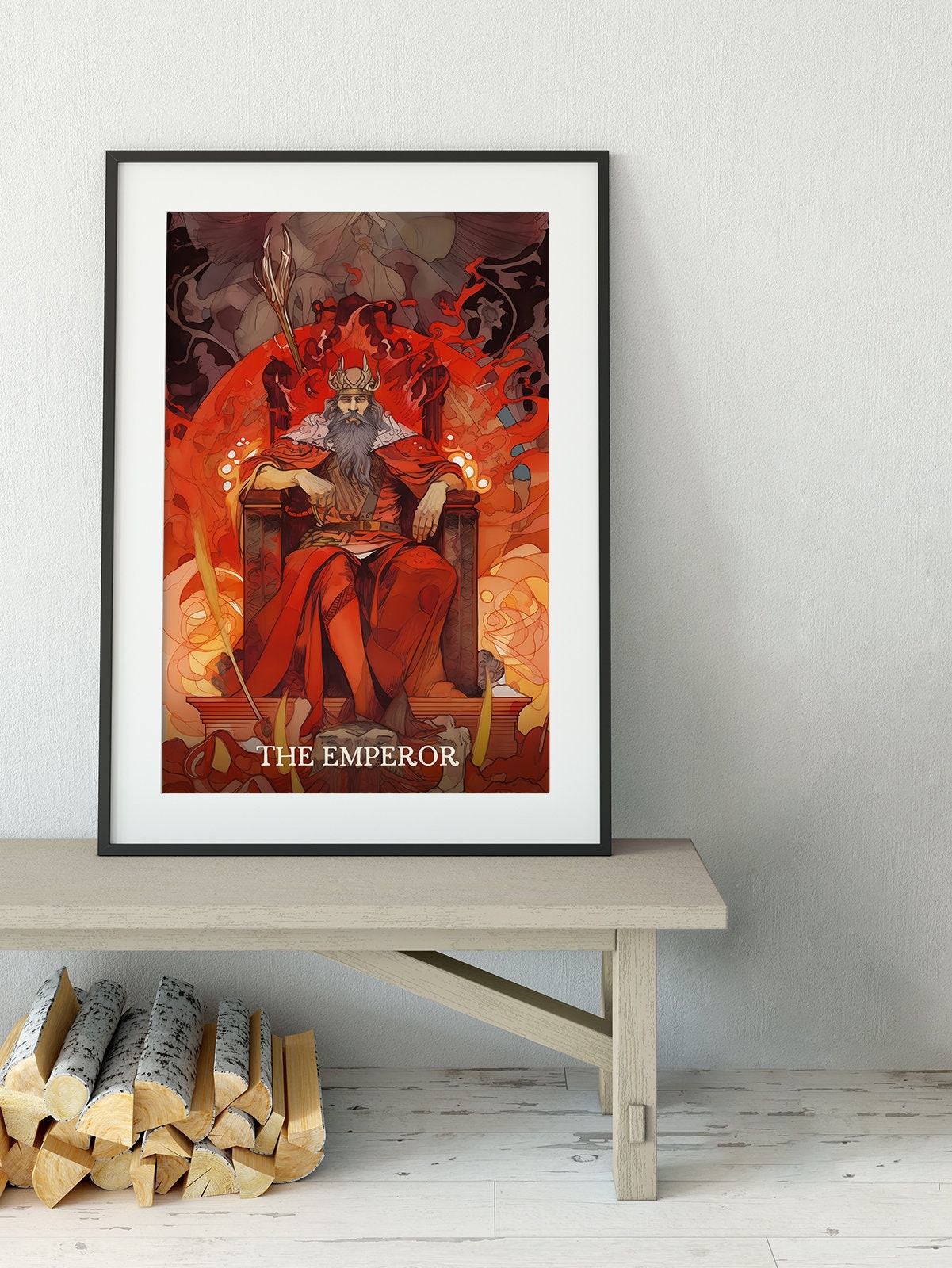 The Emperor- Tarot Card Print - The Emperor Card Poster, No Frame