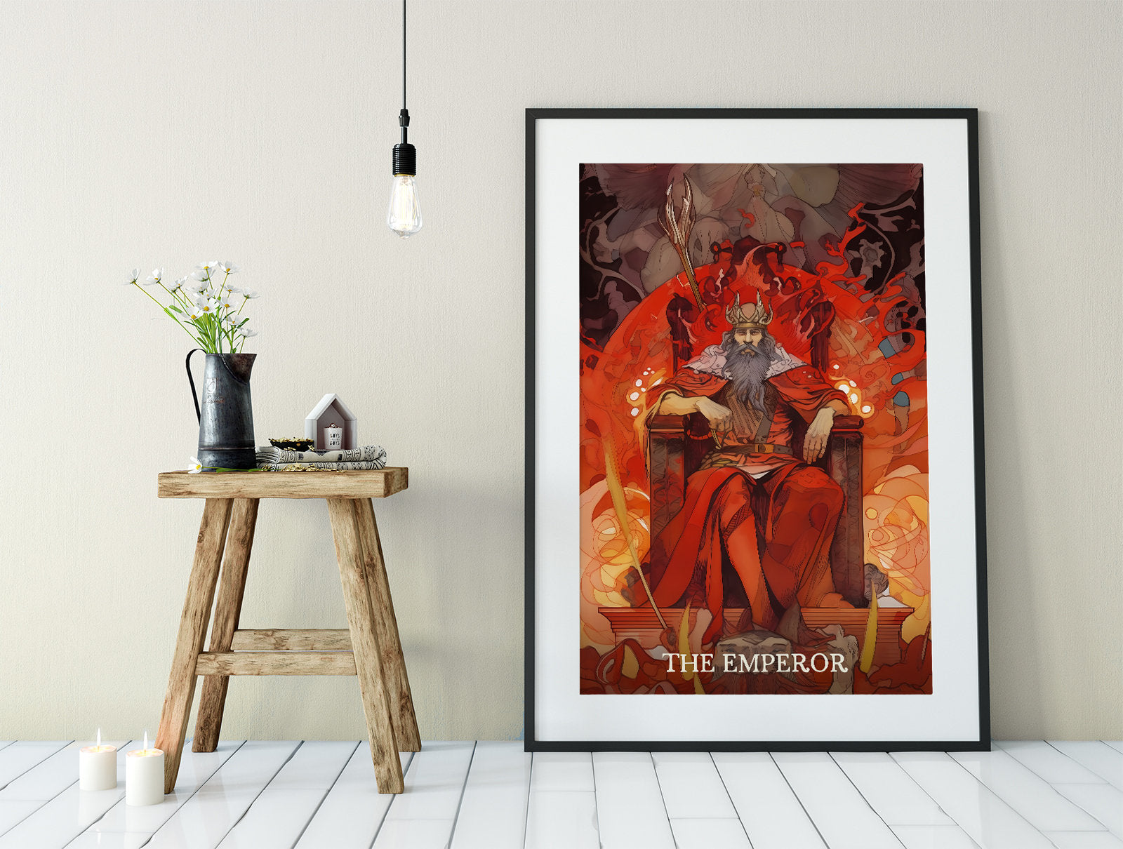 The Emperor- Tarot Card Print - The Emperor Card Poster, No Frame