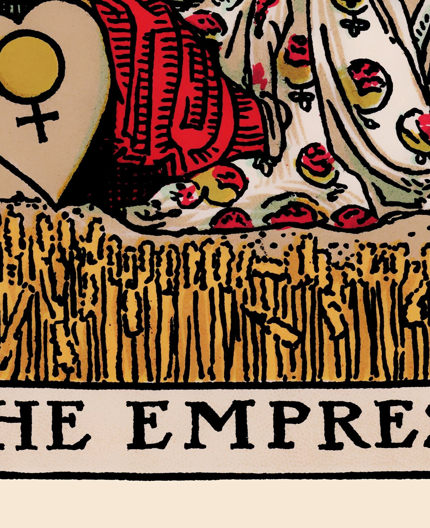 The Empress - Tarot Card Print - The Empress Black Woman Card Poster, No Frame