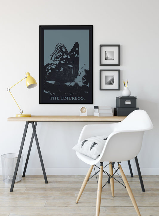 The Empress - Tarot Card Print - The Empress Butterfly Card Poster, No Frame